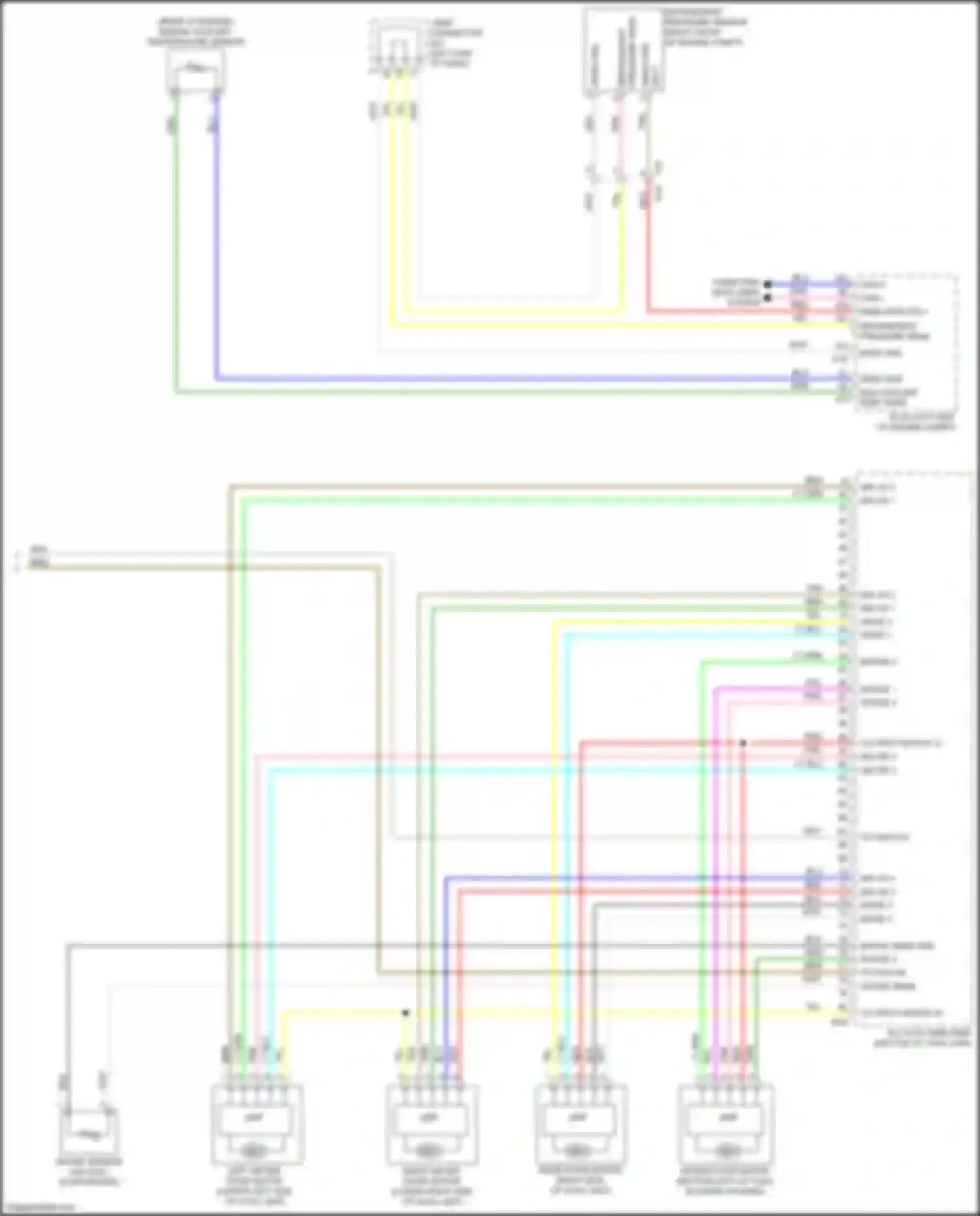 Wiring diagram intake sens for Nissan X-Trail III facelift (2017-2024) (1 of 2)