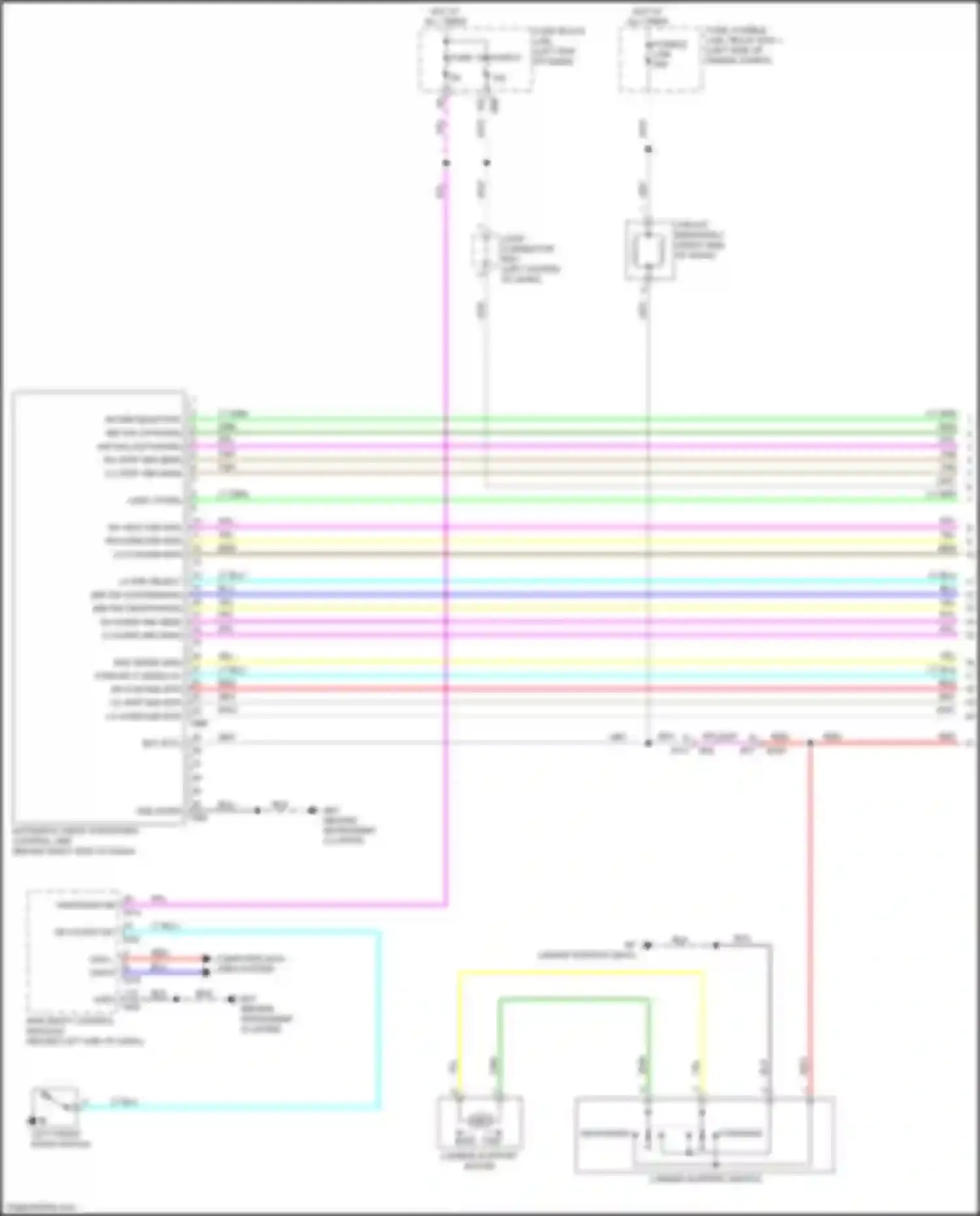Wiring diagram lh vert mir sens for Nissan X-Trail III facelift (2017-2024) (1 of 1)