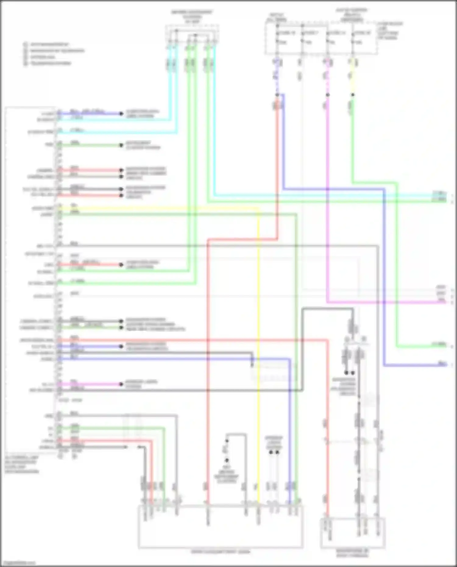 Wiring diagram navigation system for Nissan X-Trail III facelift (2017-2024) (3 of 7)
