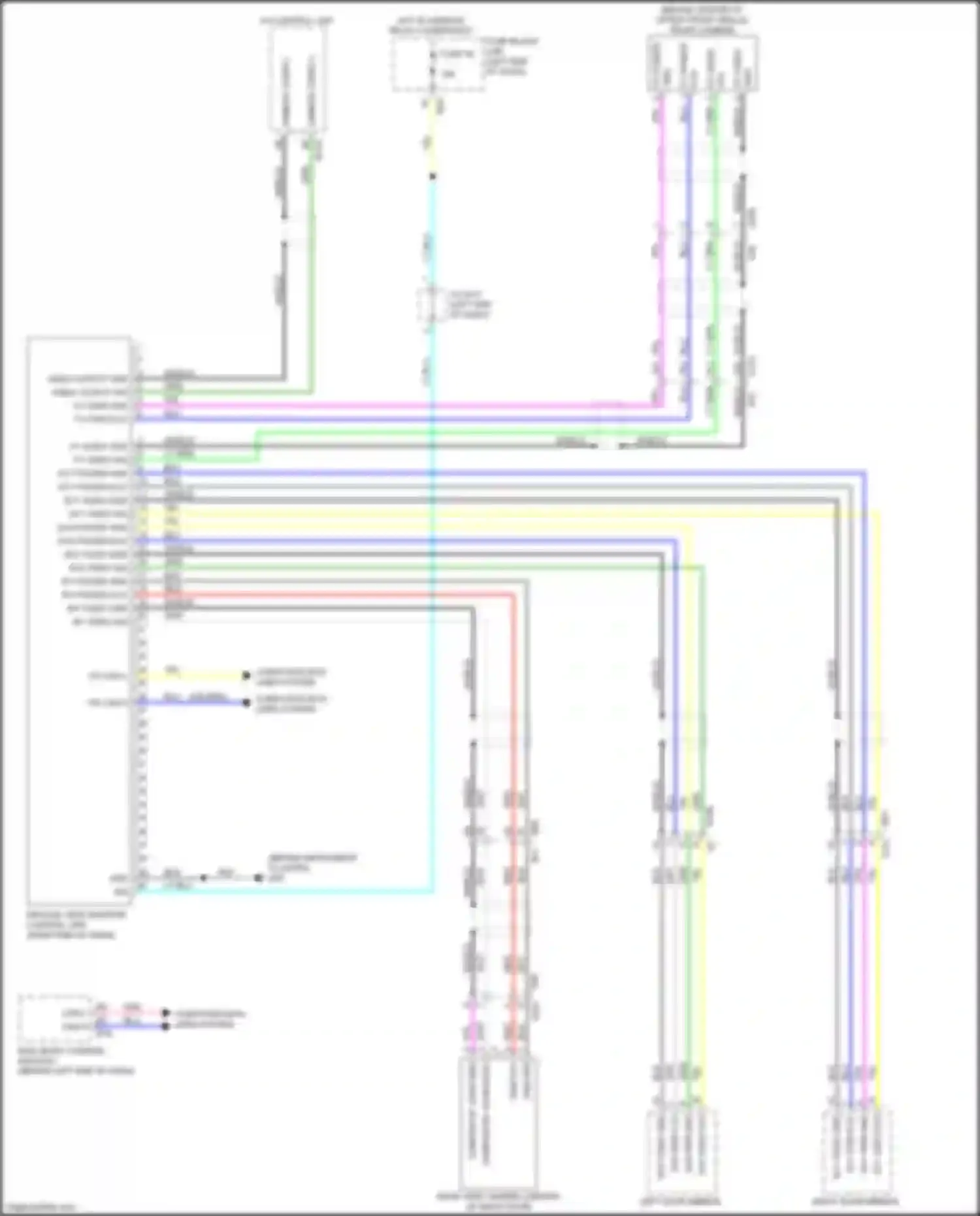 Wiring diagram right end of dash) for Nissan X-Trail III facelift (2017-2024) (21 of 55)