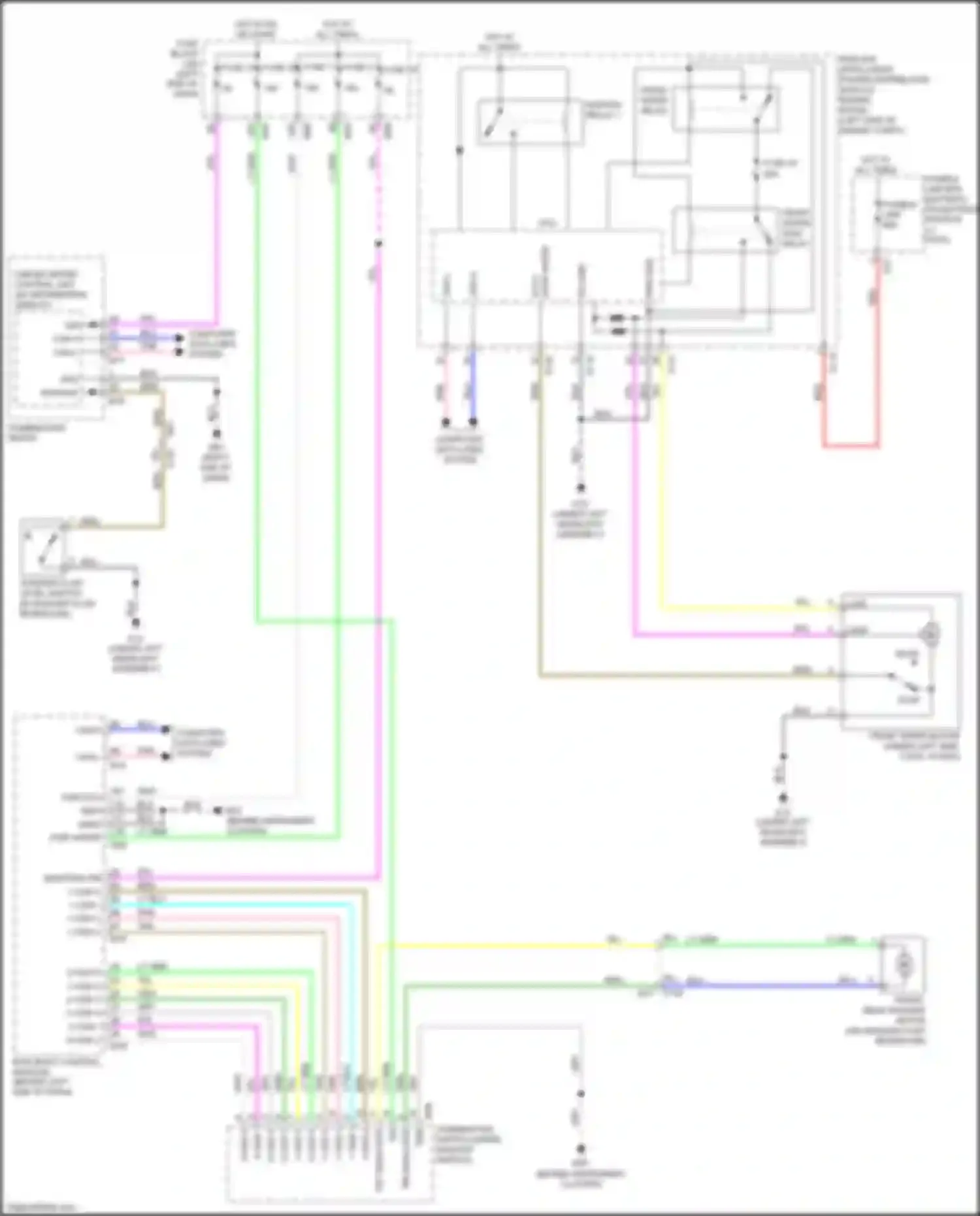 Wiring diagram right end of dash) for Nissan X-Trail III facelift (2017-2024) (43 of 55)