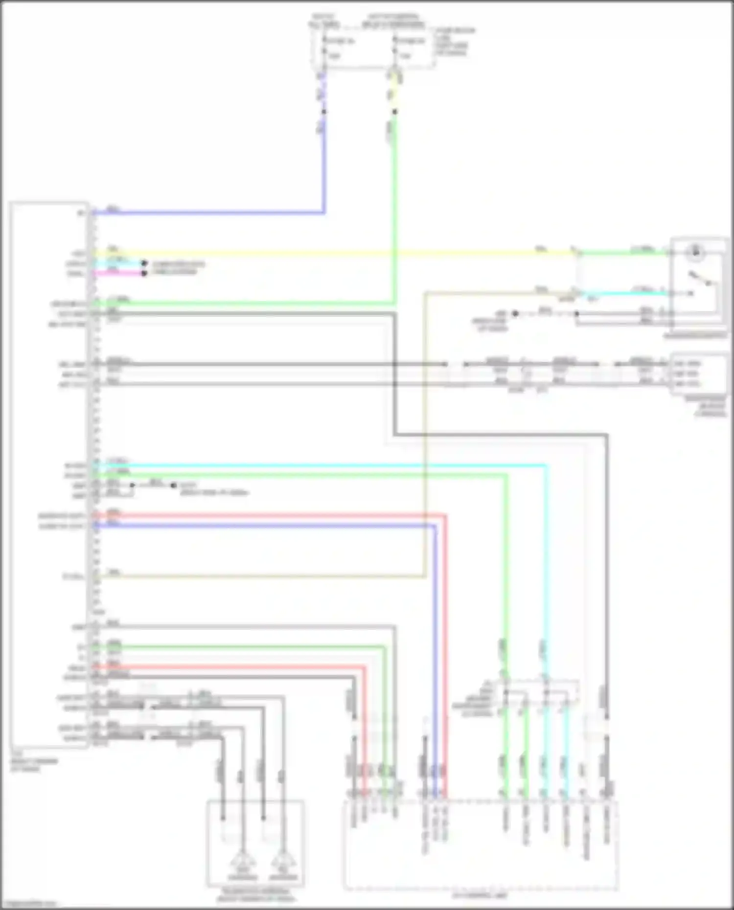 Wiring diagram right end of dash) for Nissan X-Trail III facelift (2017-2024) (30 of 55)