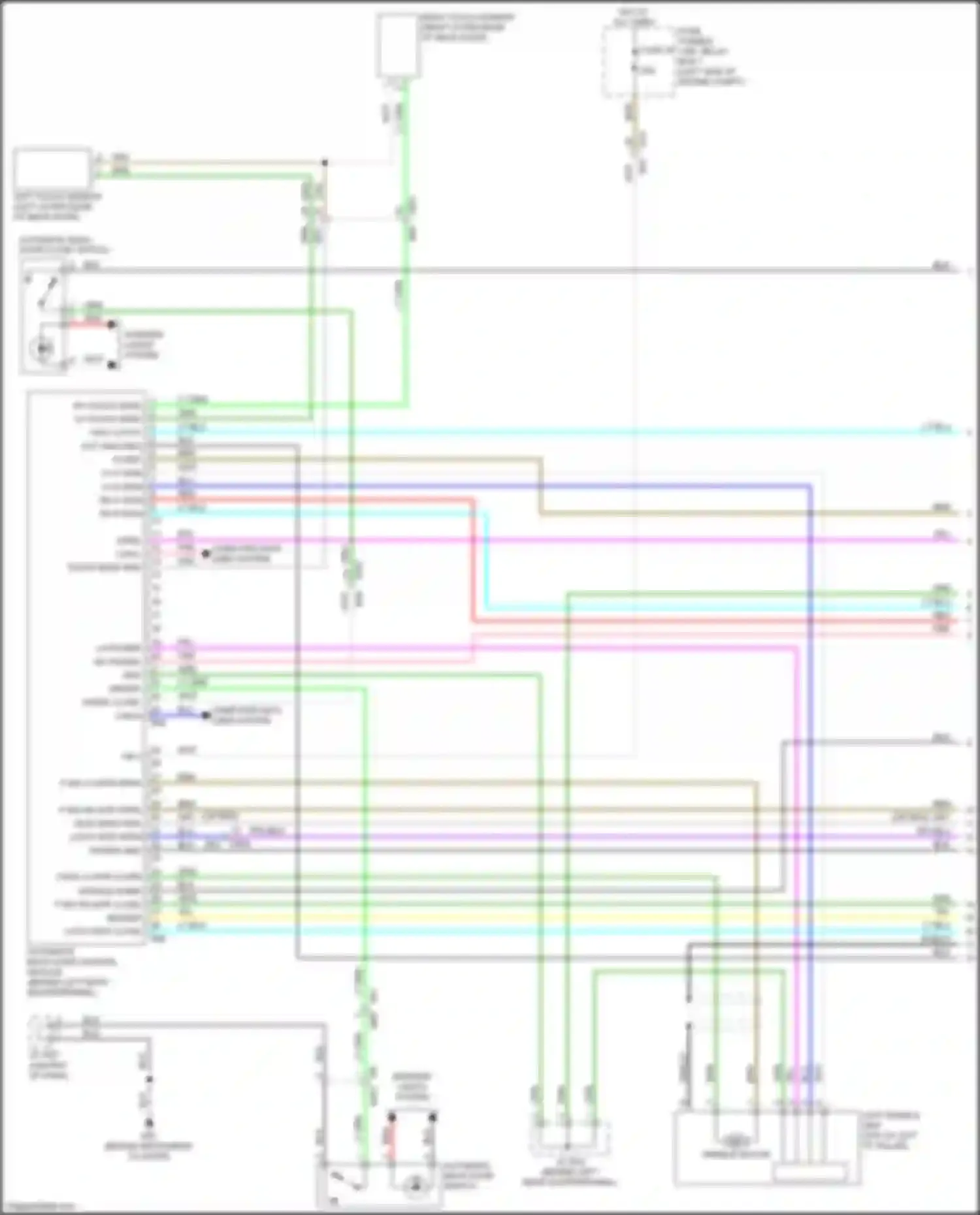 Wiring diagram right touch sensor for Nissan X-Trail III facelift (2017-2024) (1 of 1)