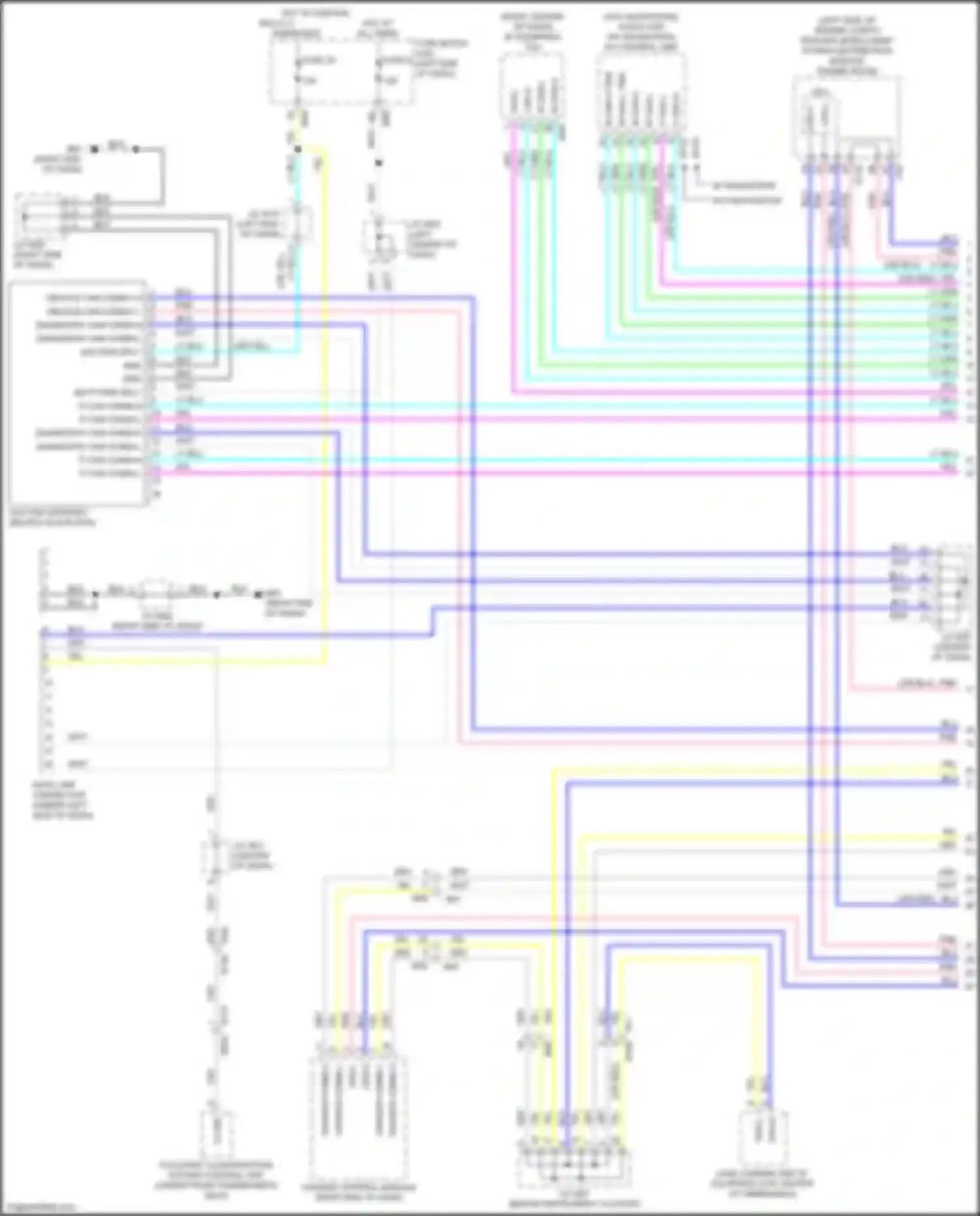 Wiring diagram v can-h for Nissan X-Trail III facelift (2017-2024) (2 of 6)