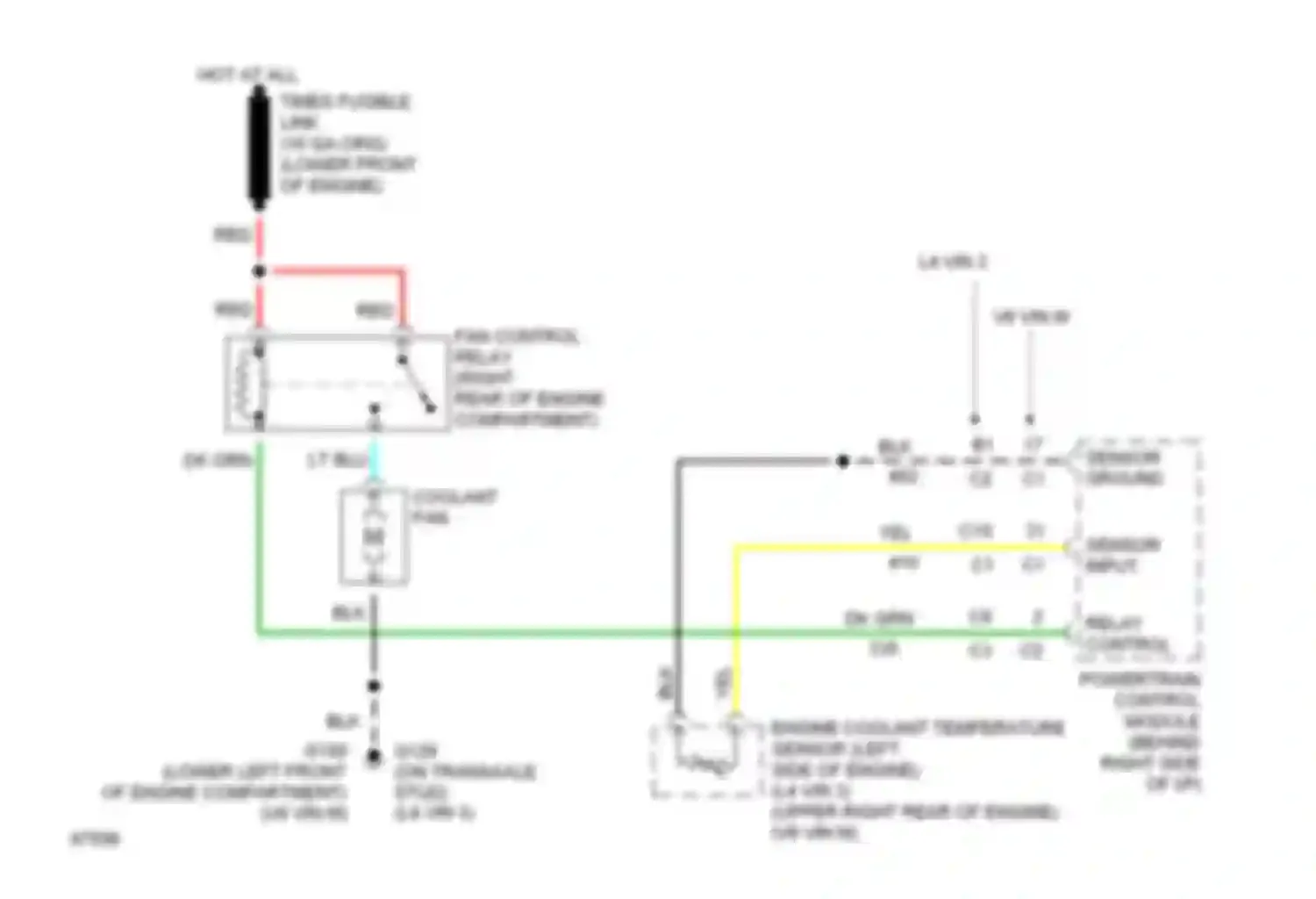 Achieva Oldsmobile I (1991-1997): Cooling fan circuit