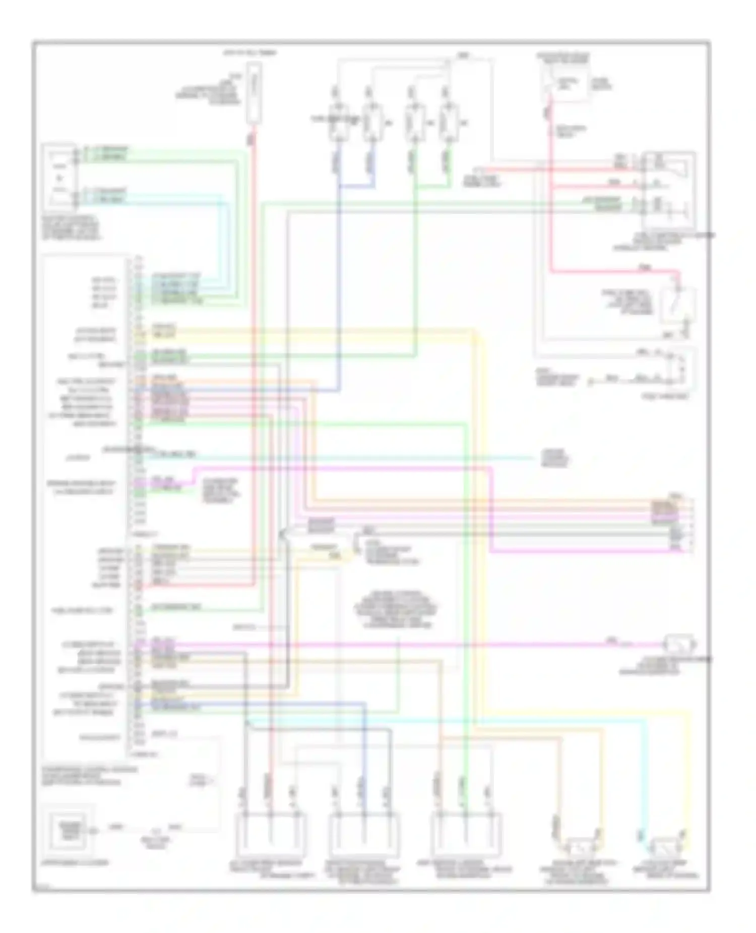 Achieva Oldsmobile I (1991-1997): Wiring diagram engine performance 2.3l (vin d)s (1 of 3)
