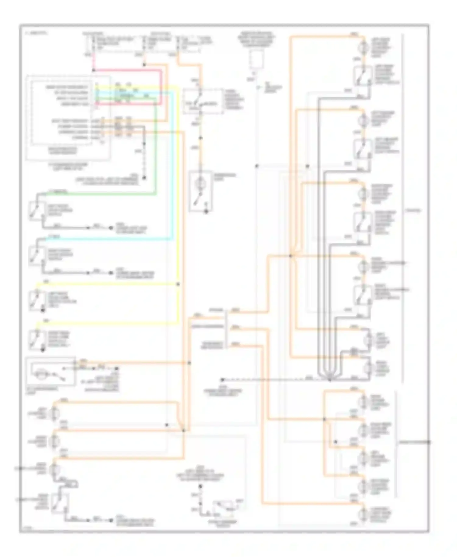 Achieva Oldsmobile I (1991-1997): Courtesy lamps circuit