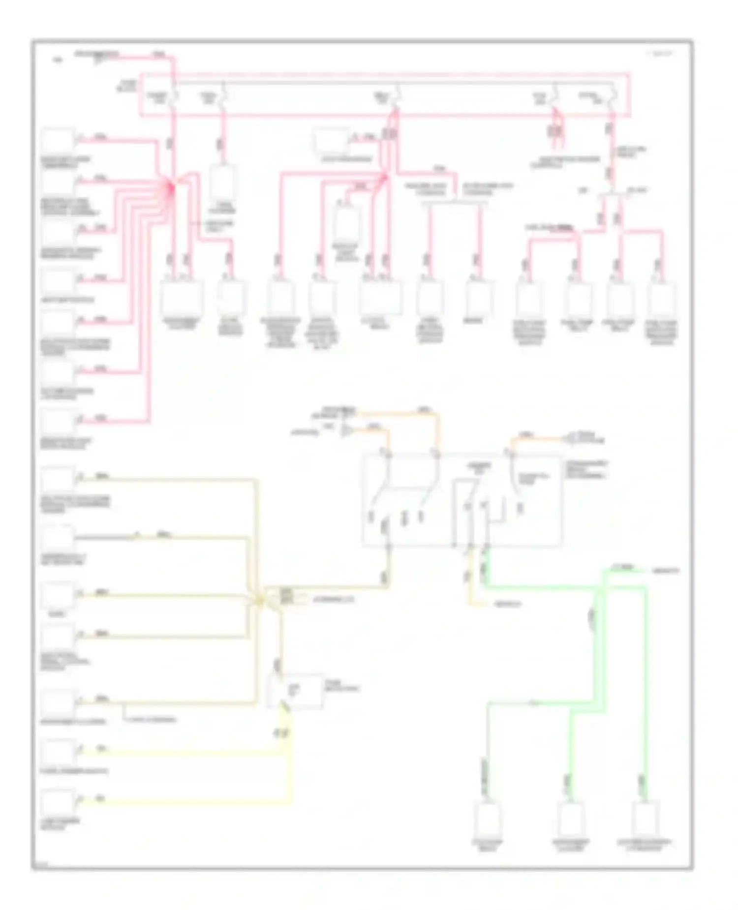 Achieva Oldsmobile I (1991-1997): Power distribution circuit (3 of 3)