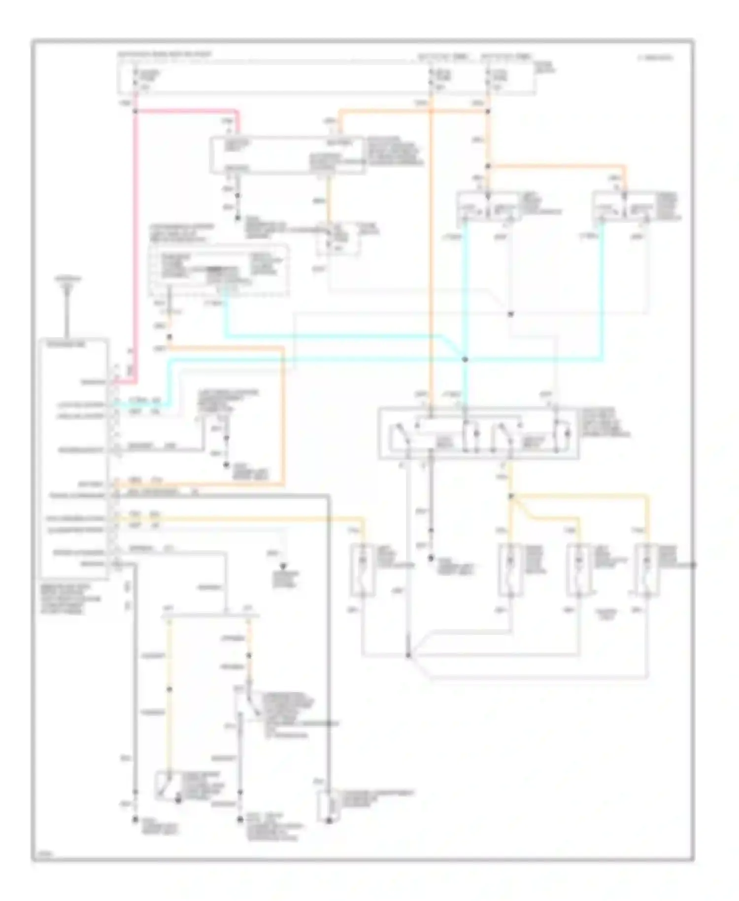 Achieva Oldsmobile I (1991-1997): Keyless entry circuit