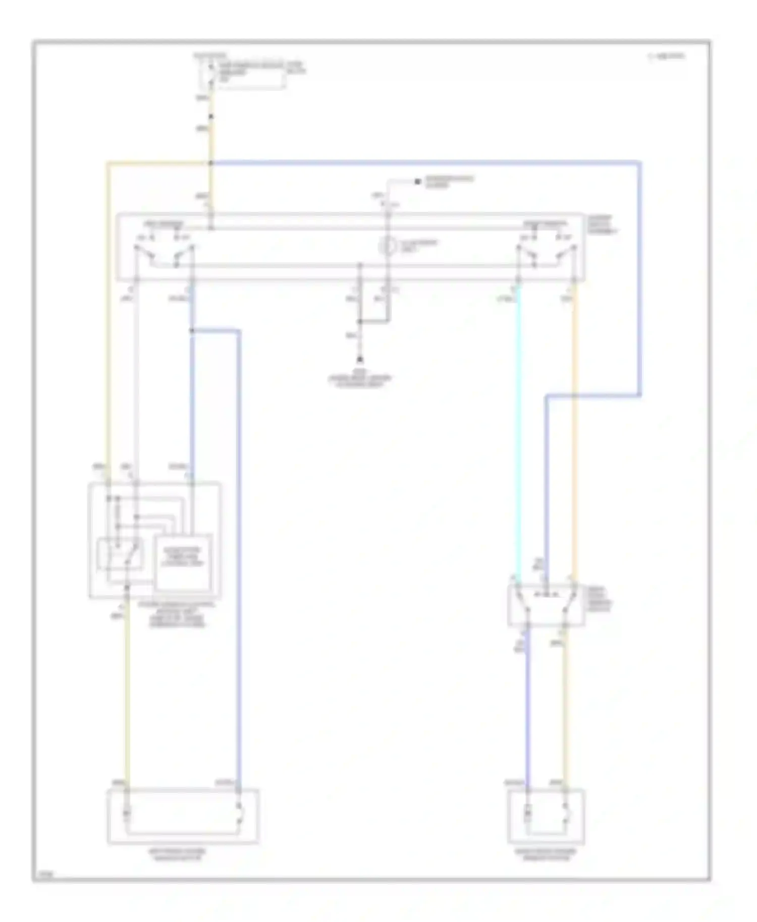 Achieva Oldsmobile I (1991-1997): Power window circuit, 2 door