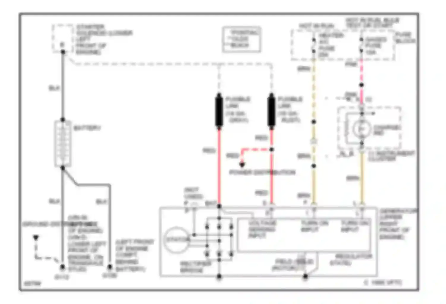 Achieva Oldsmobile I (1991-1997): Charging circuit