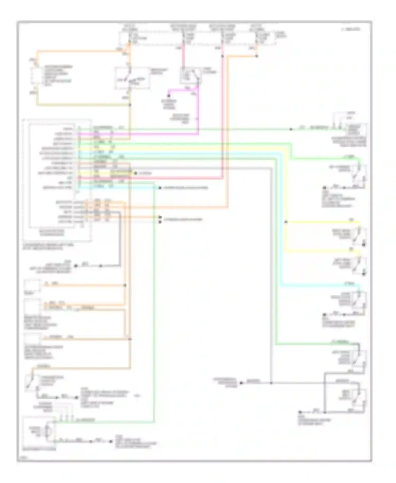 Achieva Oldsmobile I (1991-1997): Warning system circuits