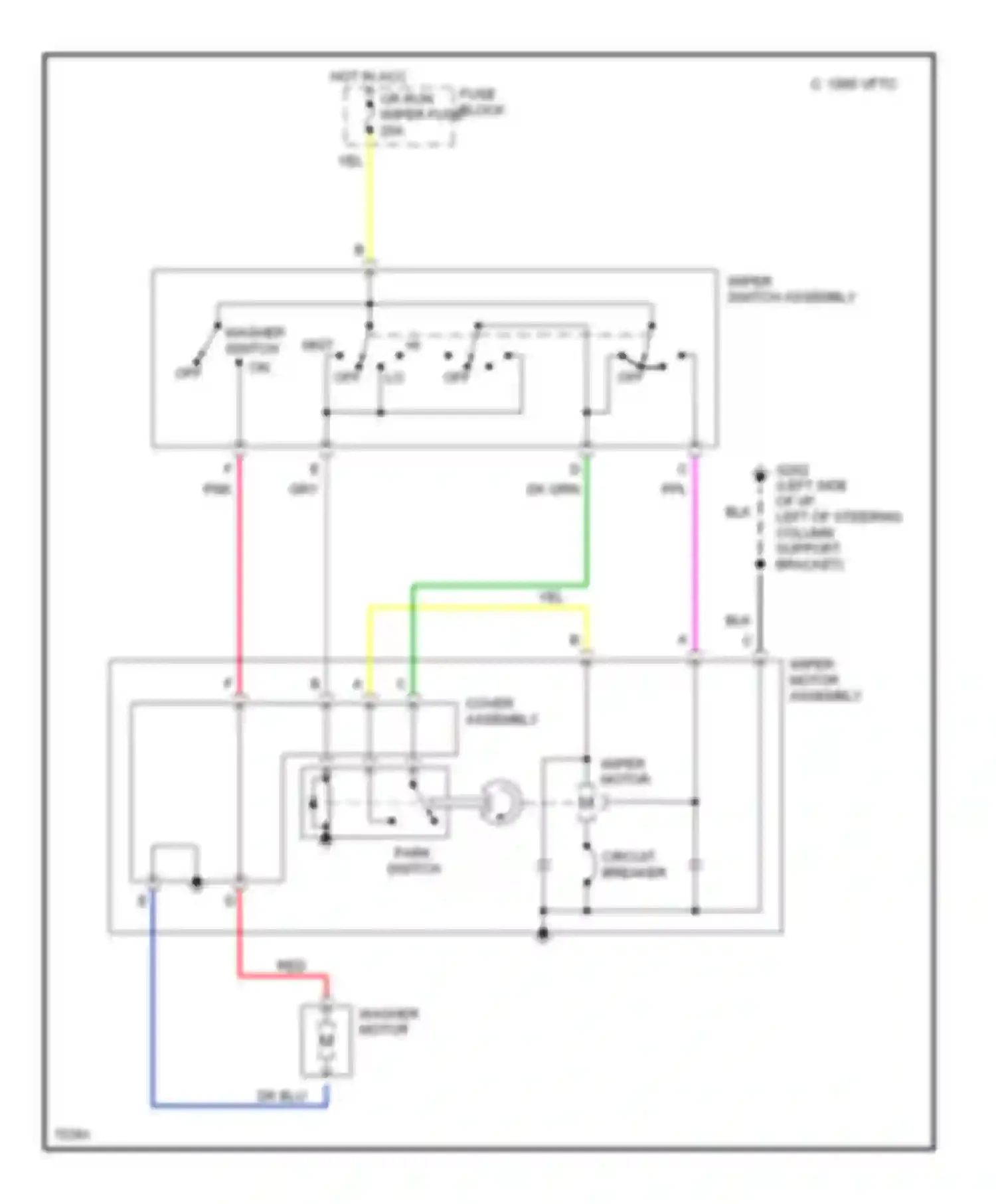 Achieva Oldsmobile I (1991-1997): 2-speed wiper/washer circuit
