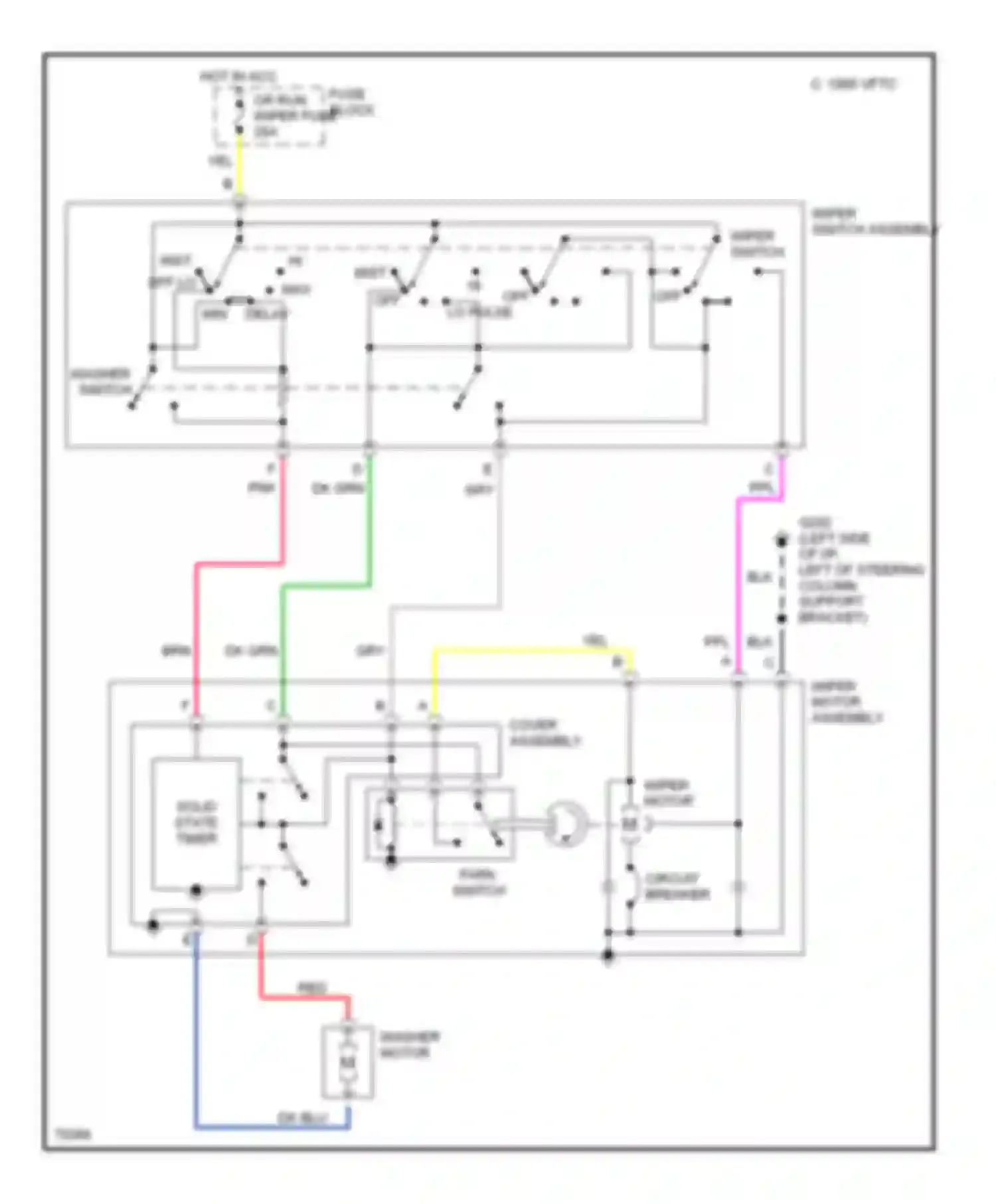Achieva Oldsmobile I (1991-1997): Interval wiper/washer circuit