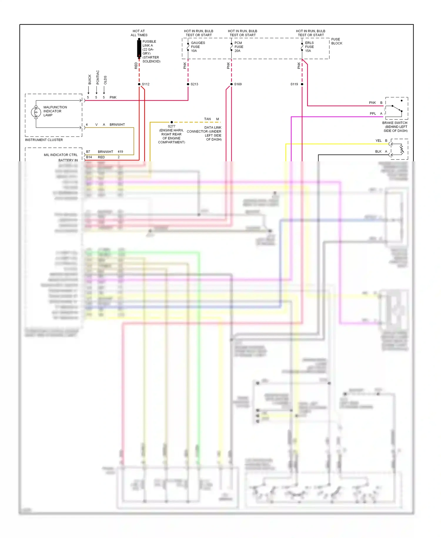 Wiring diagram 2-3 ctrl sol for Oldsmobile Achieva I (1991-1997) (2 of 2)