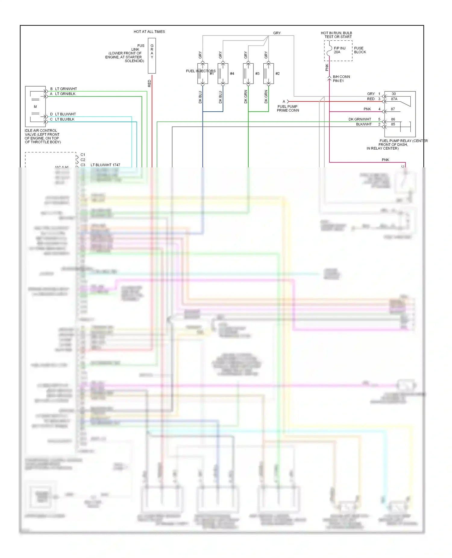 Wiring diagram cruise control module for Oldsmobile Achieva I (1991-1997) (2 of 3)