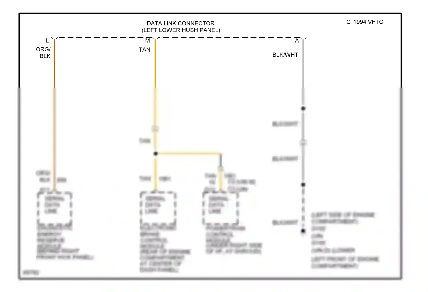 Wiring diagram electronic brake control module for Oldsmobile Achieva I (1991-1997) (1 of 4)