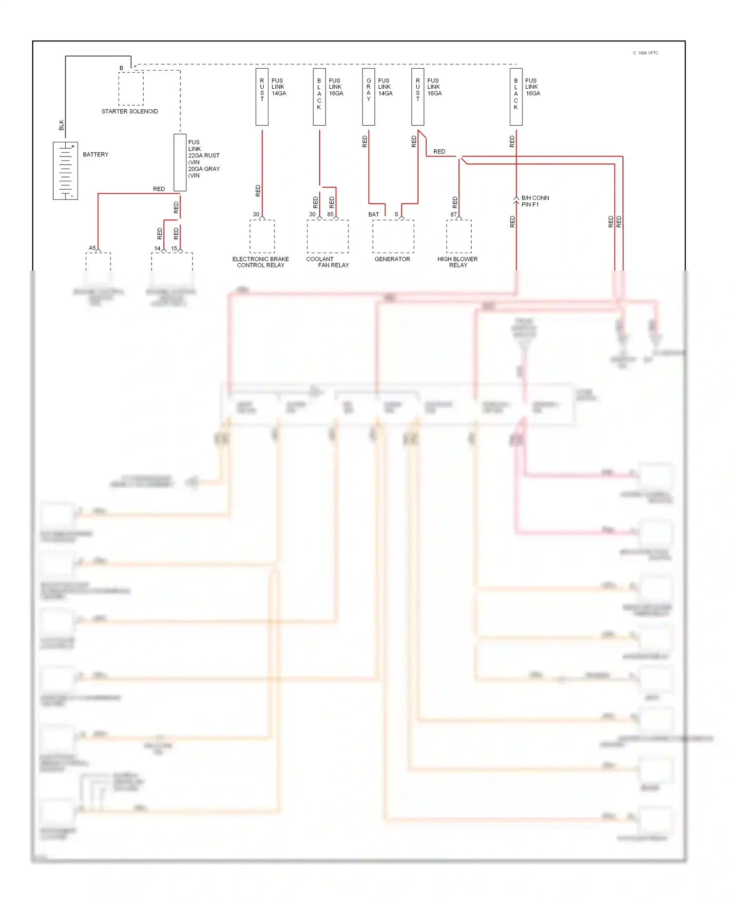 Wiring diagram electronic brake control module for Oldsmobile Achieva I (1991-1997) (3 of 4)