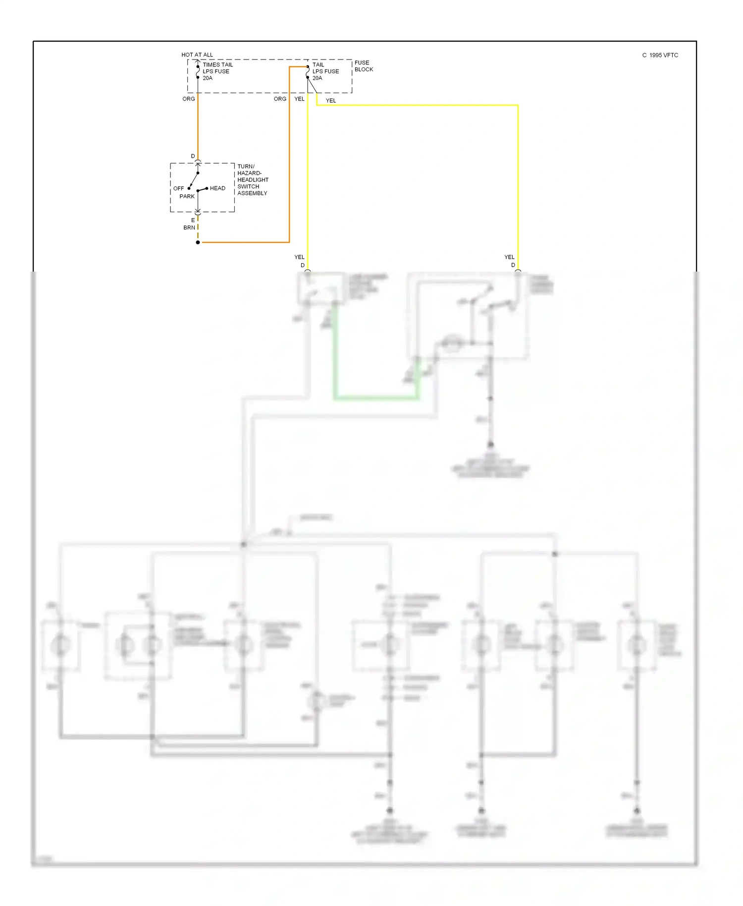 Wiring diagram electronic prndl control module for Oldsmobile Achieva I (1991-1997) (2 of 4)