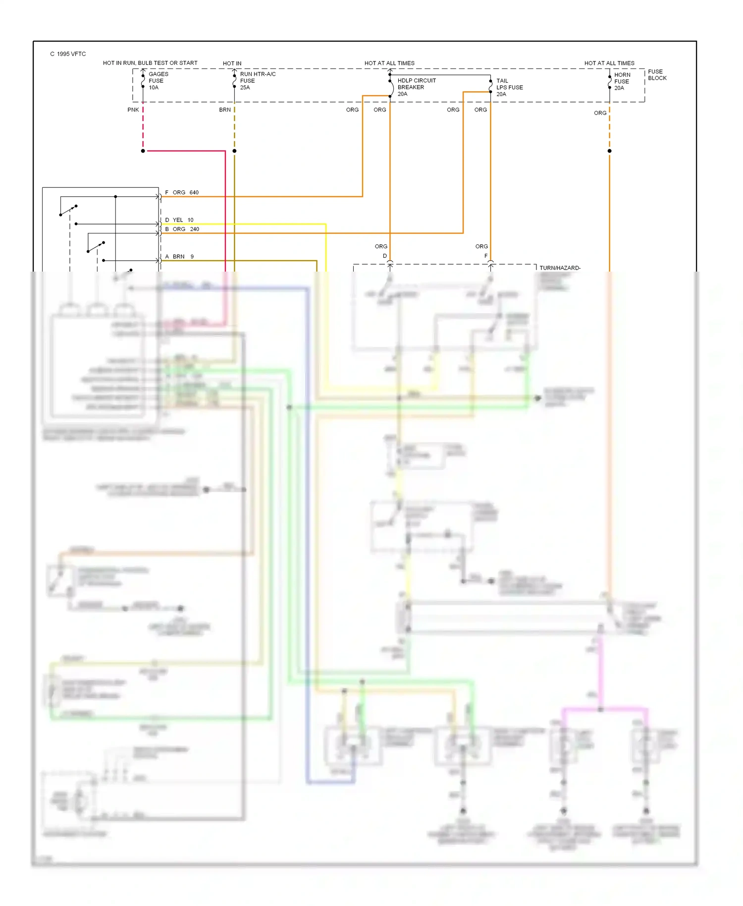 Wiring diagram panel dimmer switch for Oldsmobile Achieva I (1991-1997) (1 of 3)