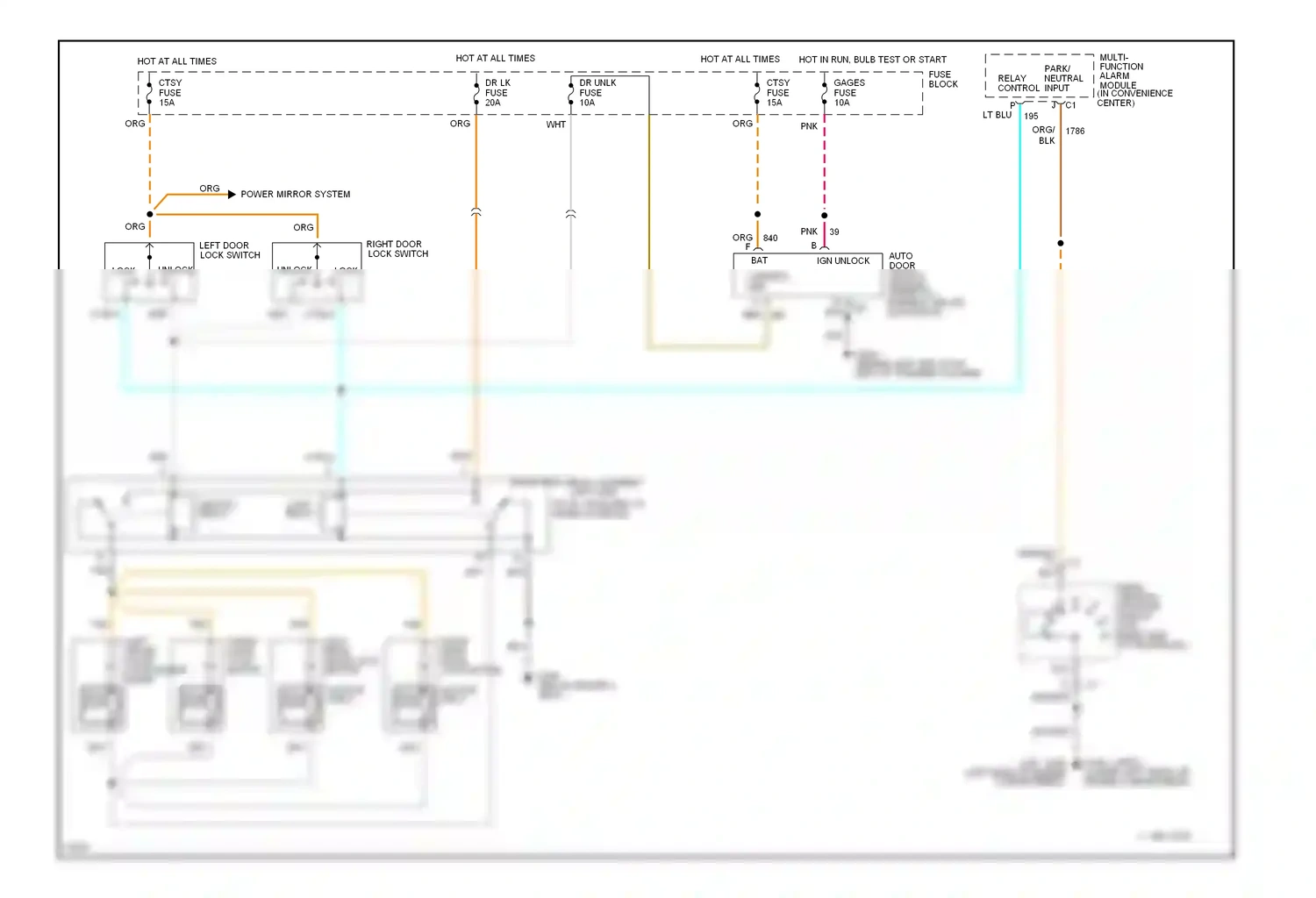 Wiring diagram solid state for Oldsmobile Achieva I (1991-1997) (1 of 3)