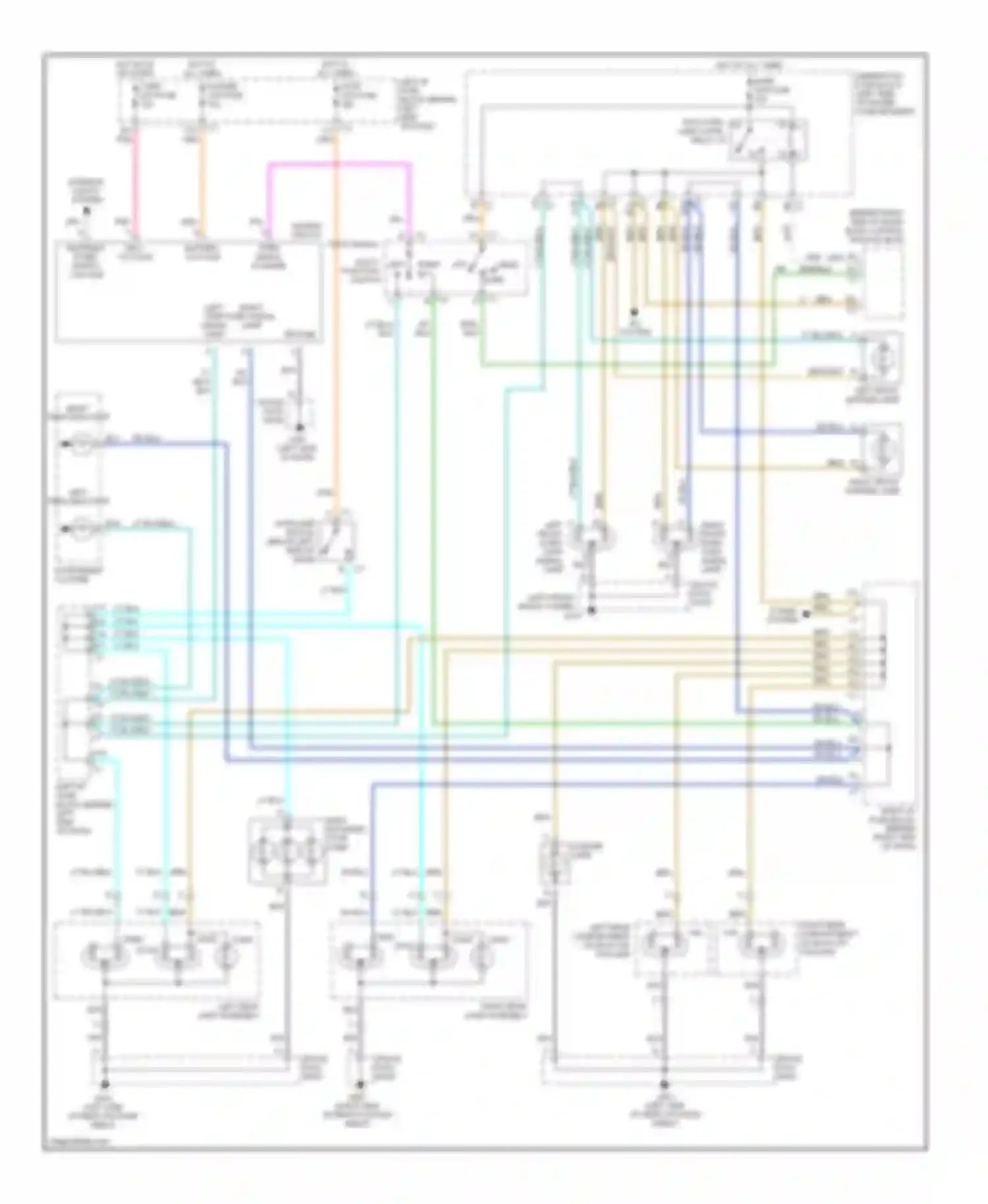 Alero Oldsmobile I (1999-2004): Exterior lamps circuit