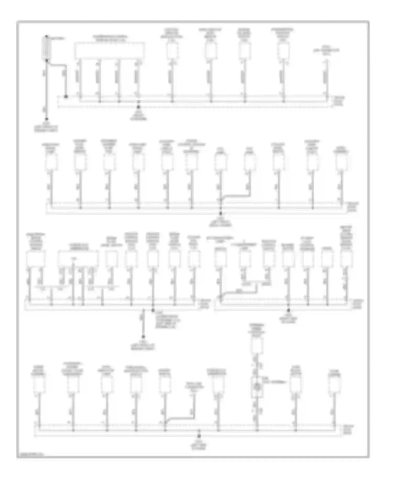 Alero Oldsmobile I (1999-2004): Ground distribution circuit (1 of 2)