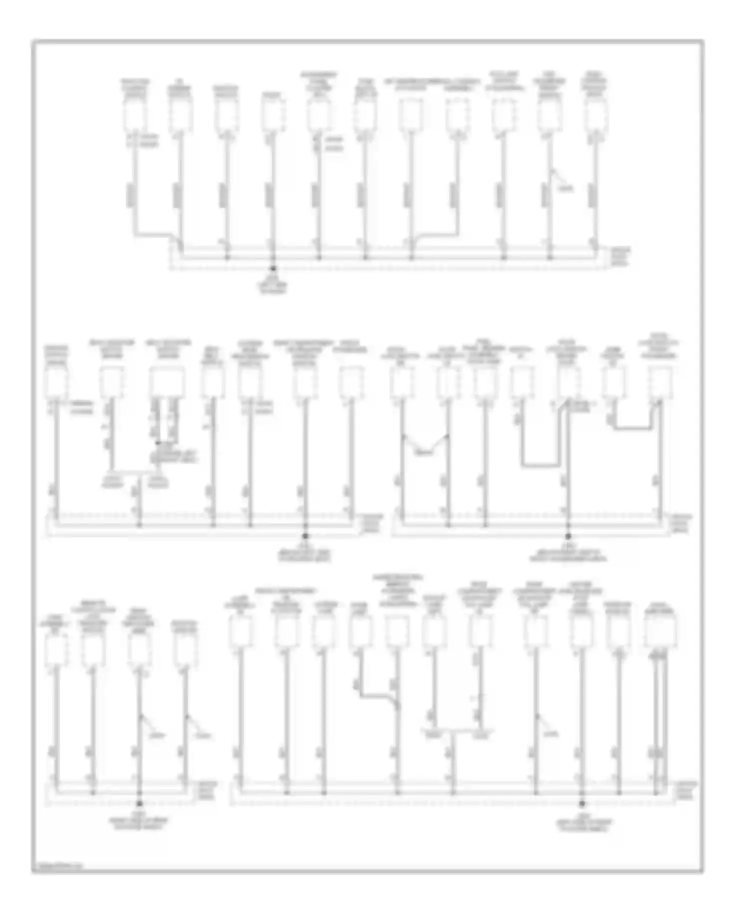 Alero Oldsmobile I (1999-2004): Ground distribution circuit (2 of 2)