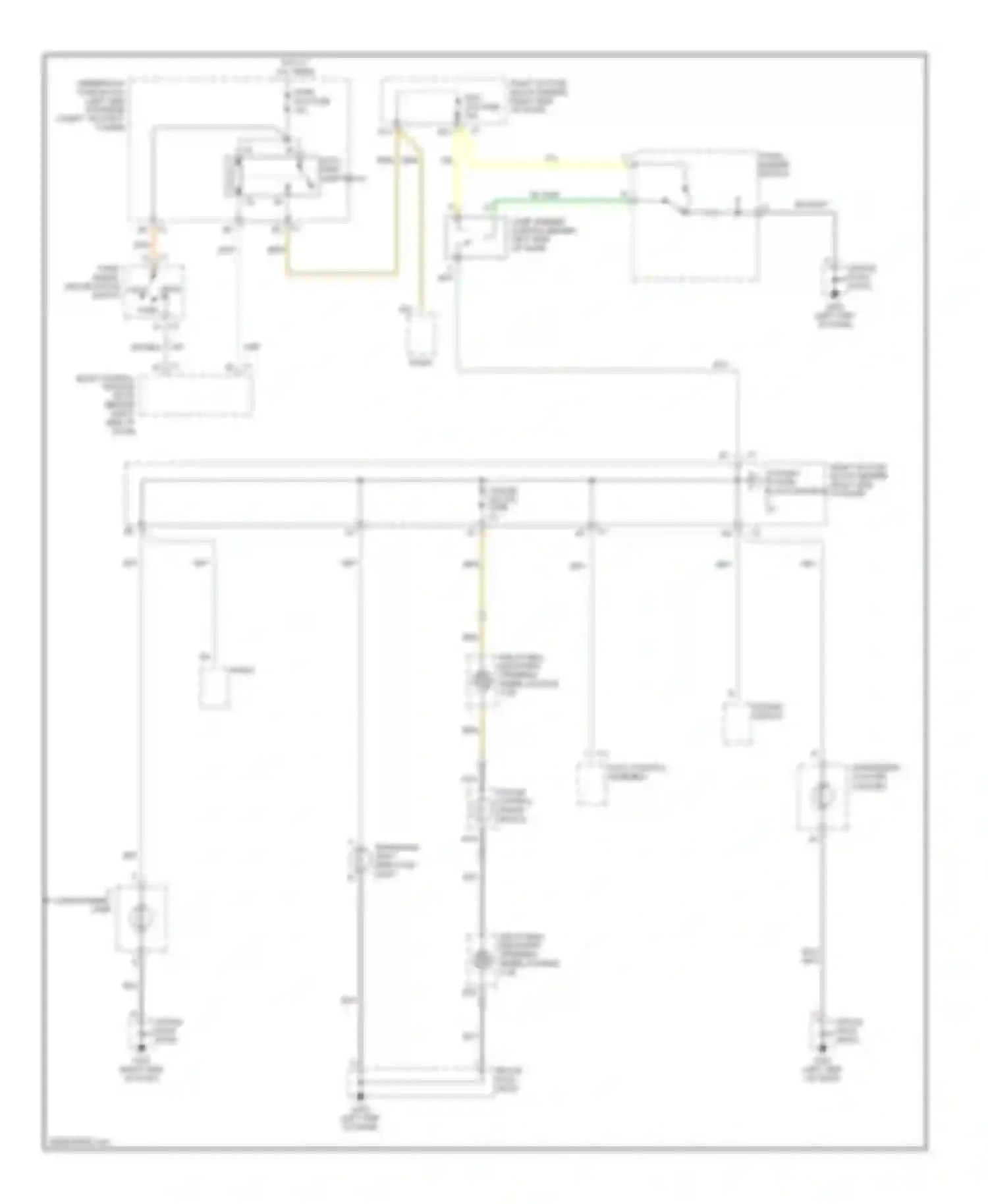 Alero Oldsmobile I (1999-2004): Instrument illumination circuit (1 of 2)