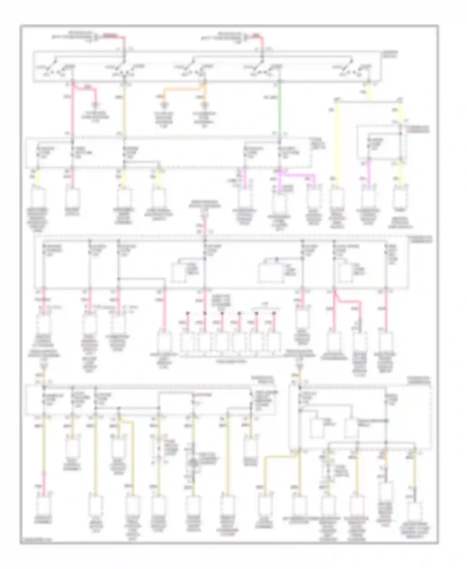 Alero Oldsmobile I (1999-2004): Power distribution circuit (2 of 2)