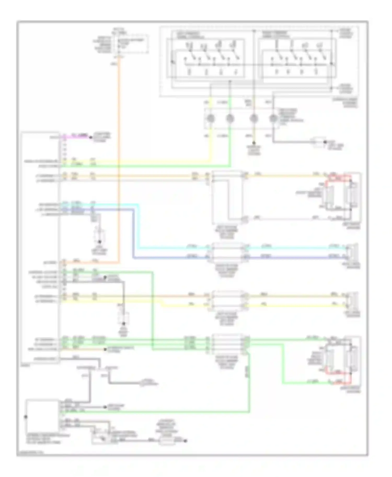 Alero Oldsmobile I (1999-2004): Radio circuits, without amplifier