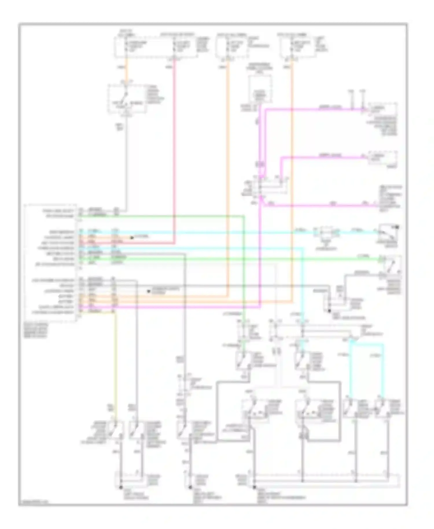 Alero Oldsmobile I (1999-2004): Warning system circuits