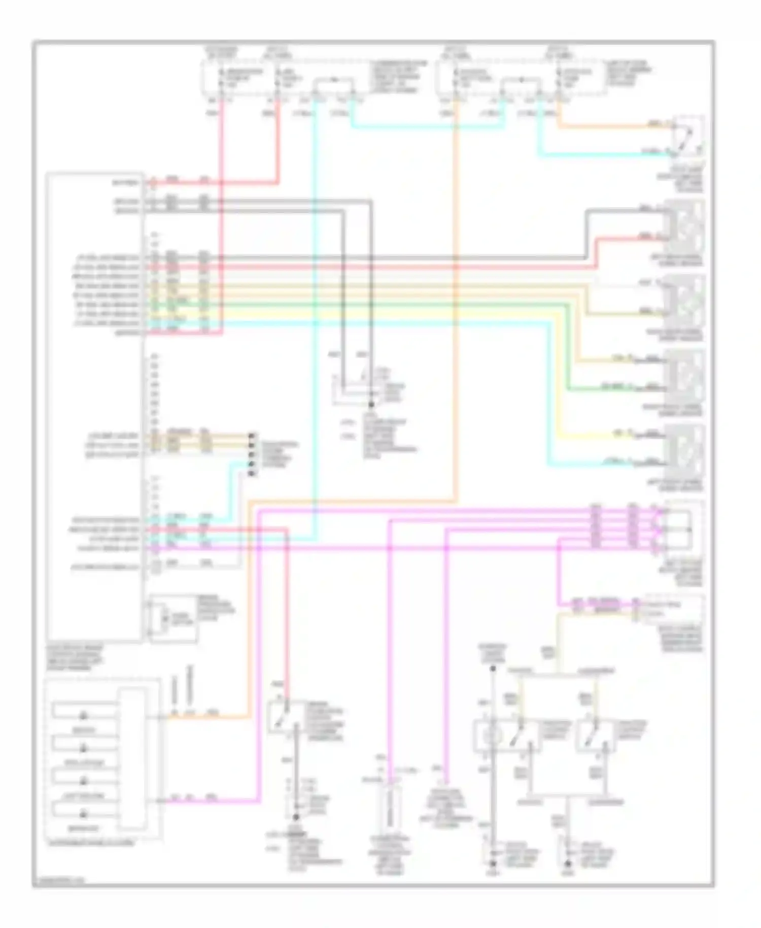 Wiring diagram left front wheel speed sensor for Oldsmobile Alero I (1999-2004) (1 of 1)
