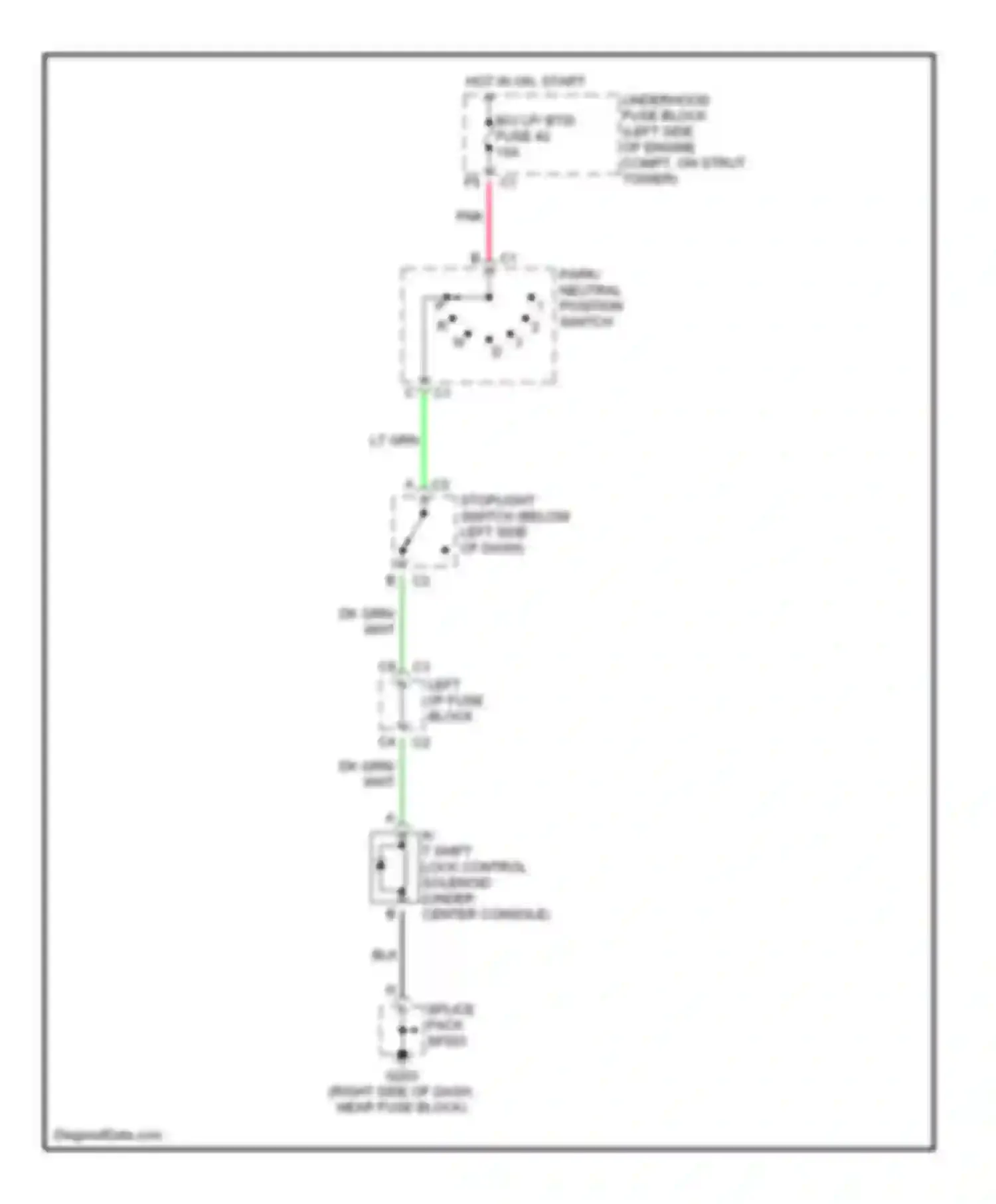 Wiring diagram lt grn for Oldsmobile Alero I (1999-2004) (20 of 22)