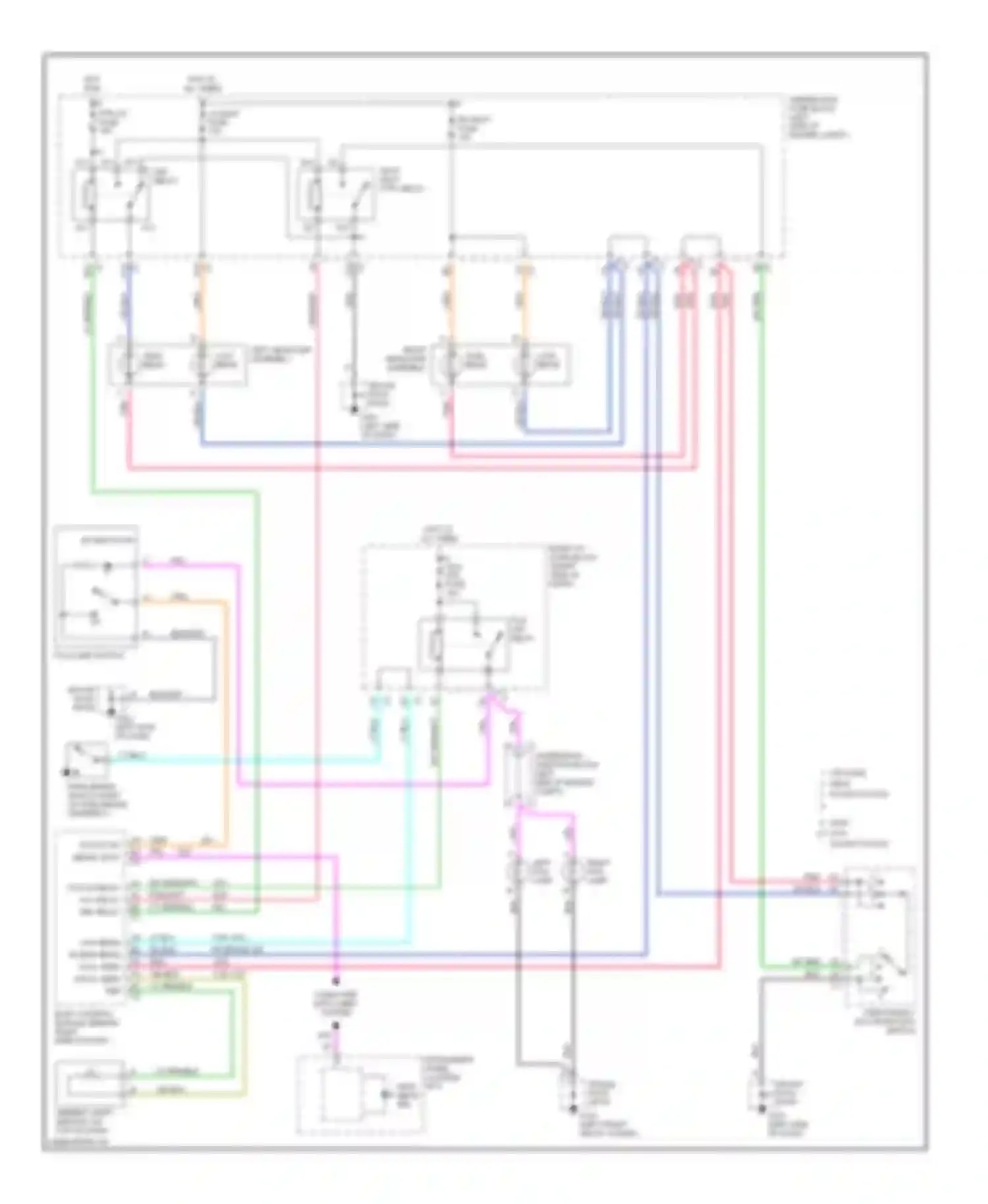 Wiring diagram right fog lamp left fog lamp for Oldsmobile Alero I (1999-2004) (1 of 1)