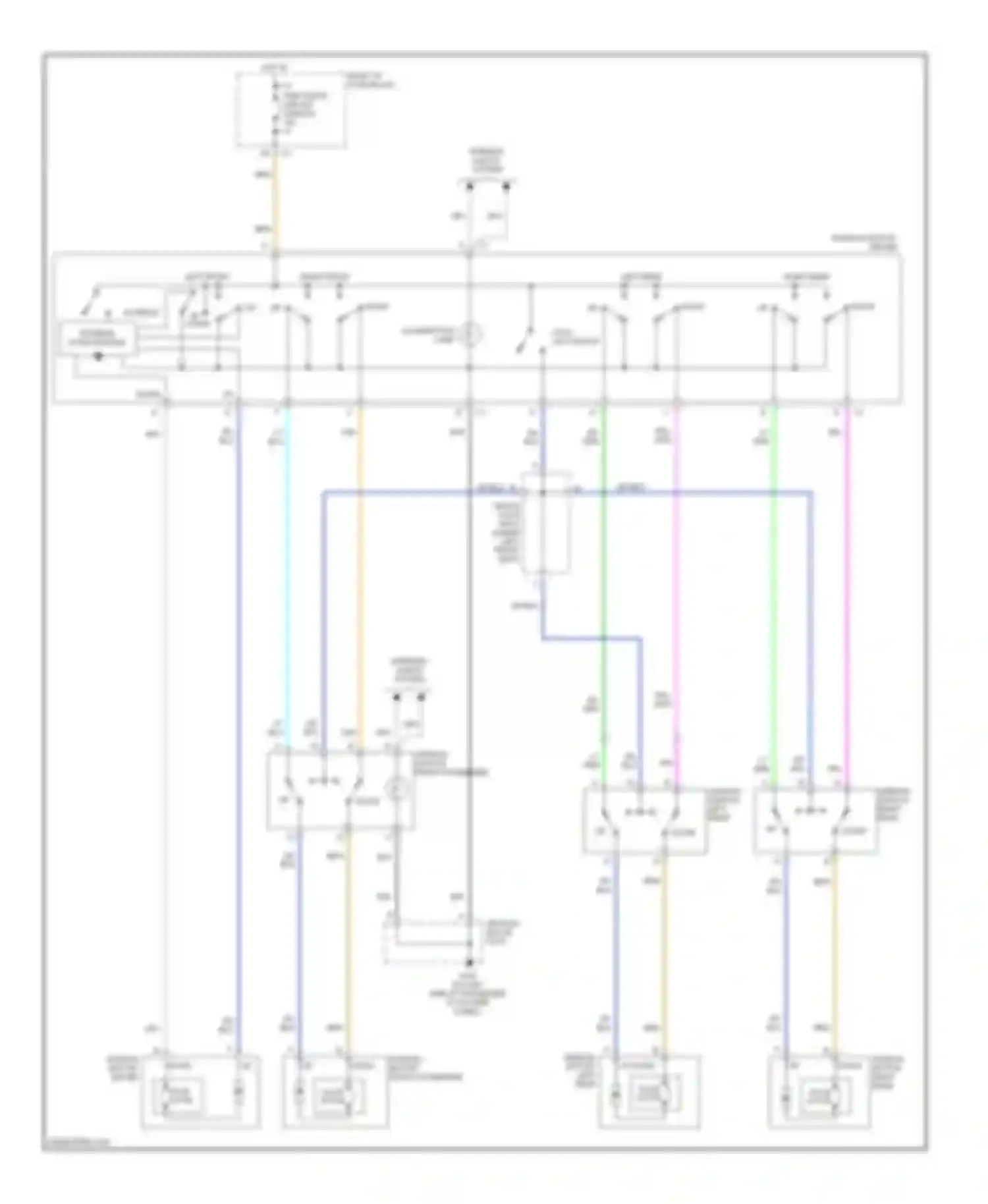 Wiring diagram right i/p fuse block for Oldsmobile Alero I (1999-2004) (4 of 5)