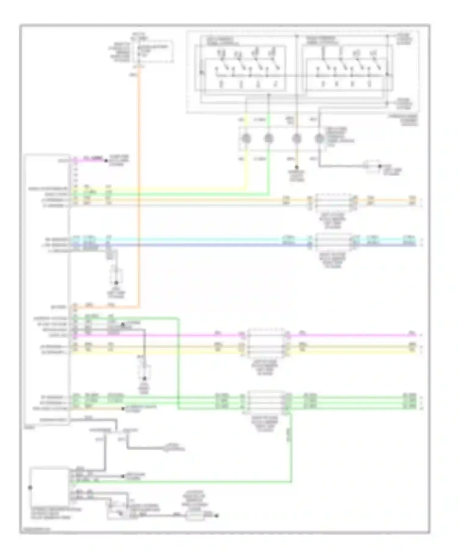 Wiring diagram right steering wheel controls for Oldsmobile Alero I (1999-2004) (1 of 2)