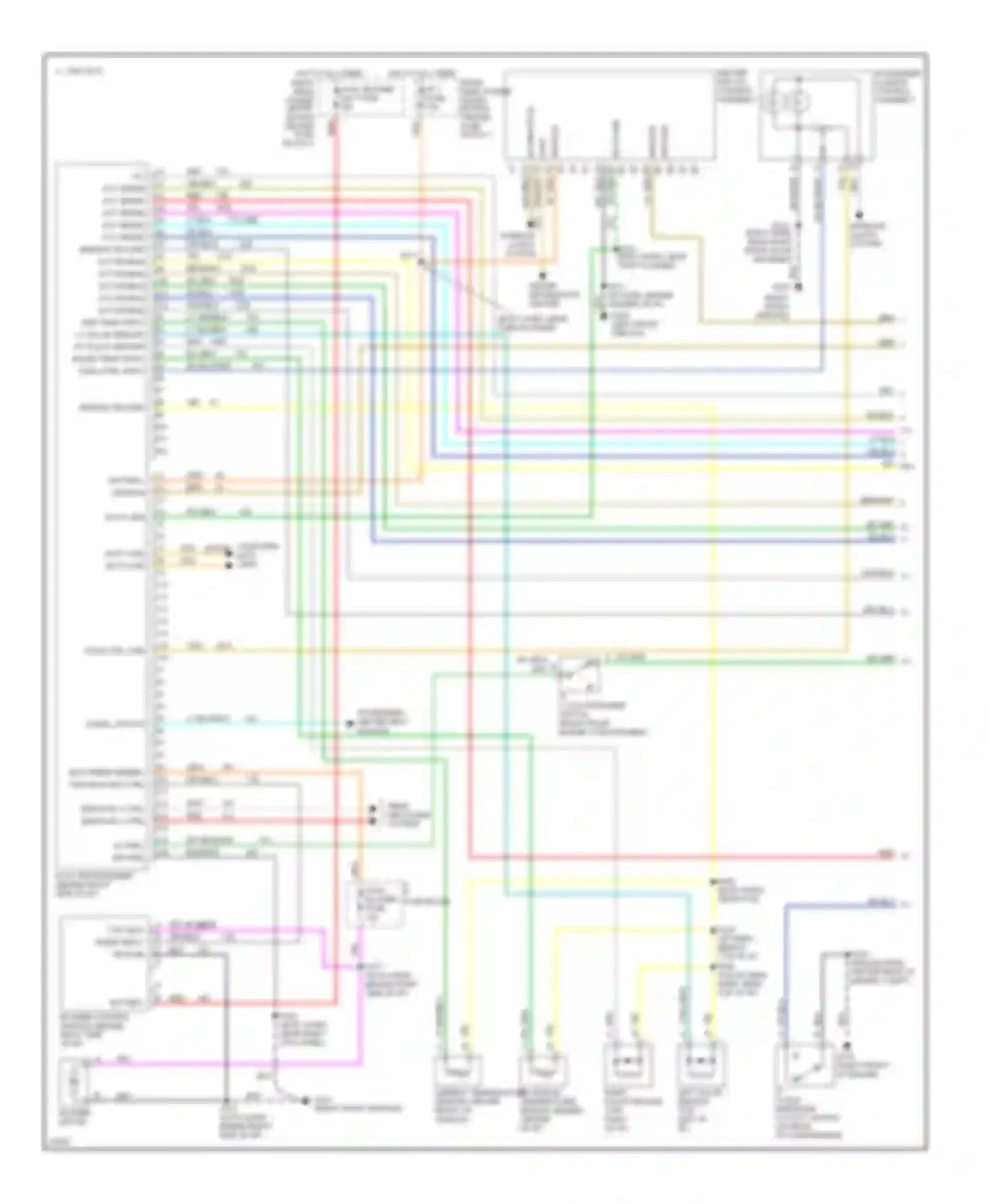 Aurora Oldsmobile I (1994-1999): Air conditioning circuits (1 of 2)