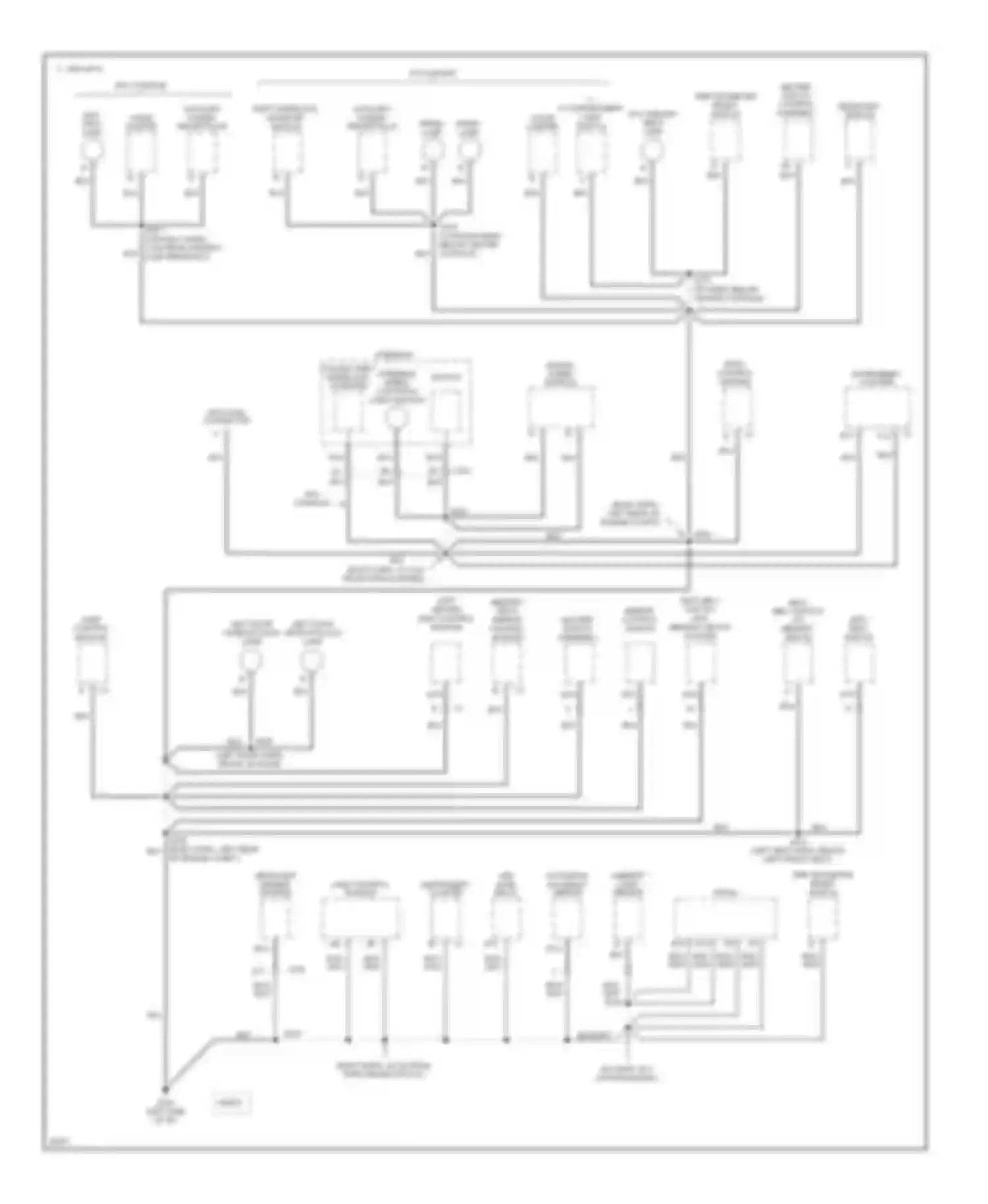 Aurora Oldsmobile I (1994-1999): Ground distribution circuit (4 of 5)
