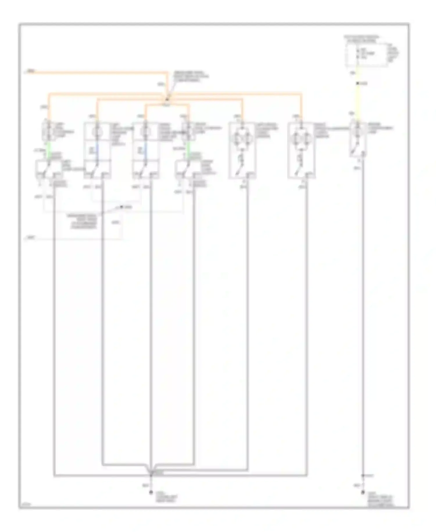 Aurora Oldsmobile I (1994-1999): Courtesy lamps circuit (2 of 2)