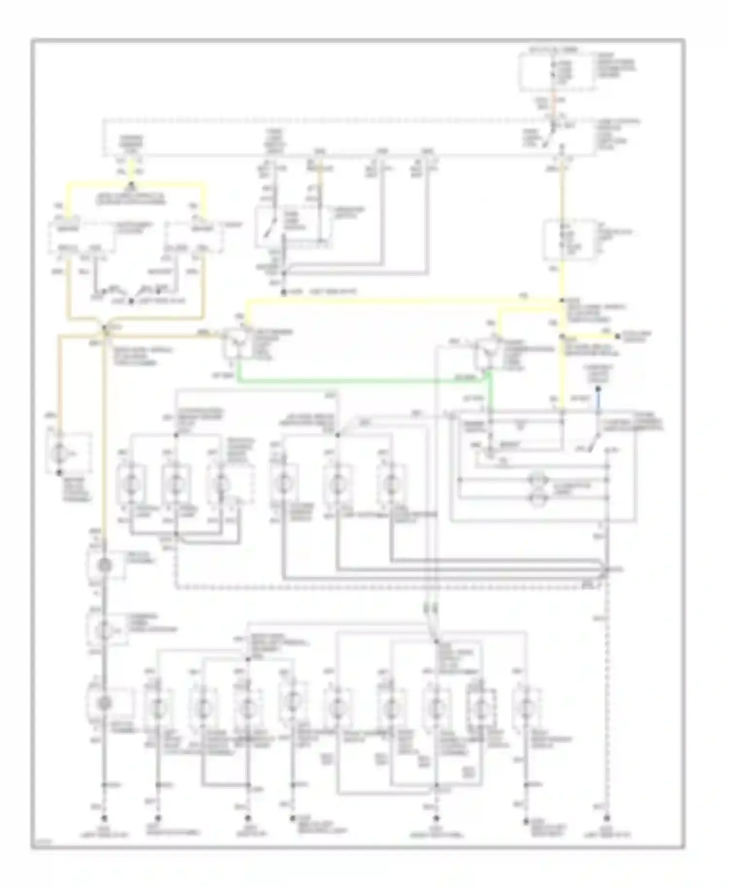Aurora Oldsmobile I (1994-1999): Instrument illumination circuit