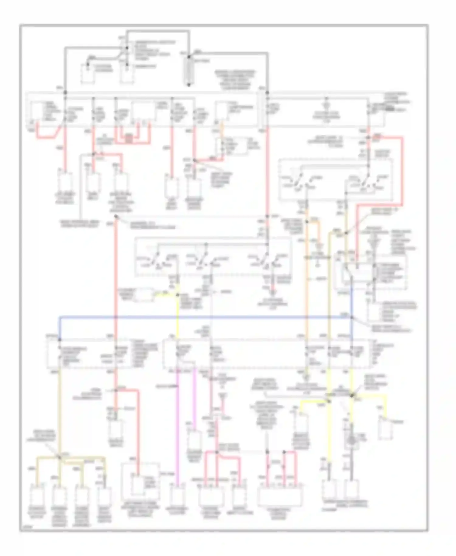 Aurora Oldsmobile I (1994-1999): Power distribution circuit (1 of 4)