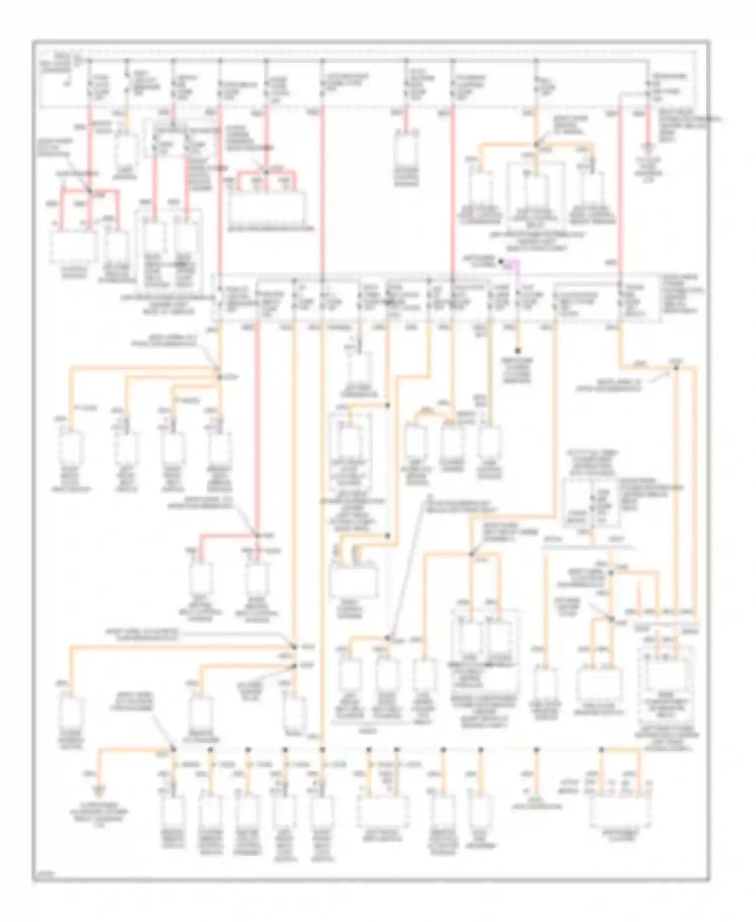 Aurora Oldsmobile I (1994-1999): Power distribution circuit (2 of 4)