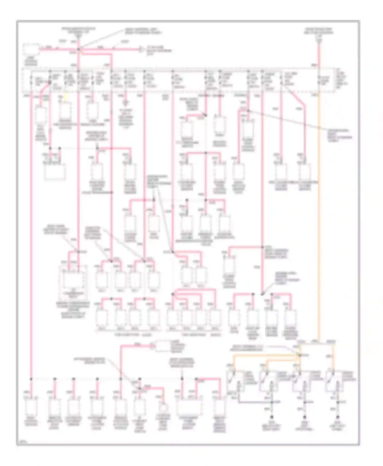 Aurora Oldsmobile I (1994-1999): Power distribution circuit (3 of 4)