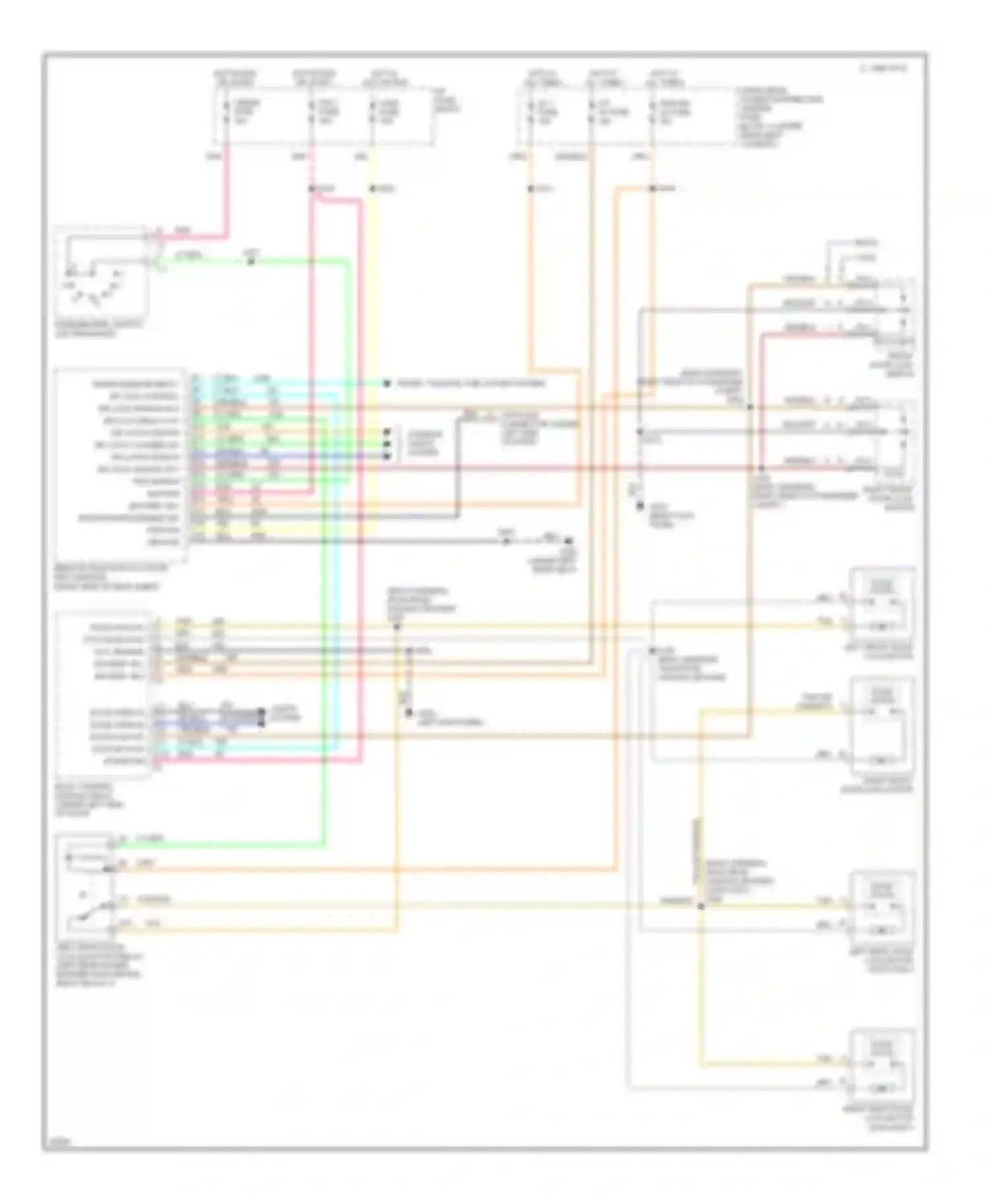 Aurora Oldsmobile I (1994-1999): Power door lock circuit