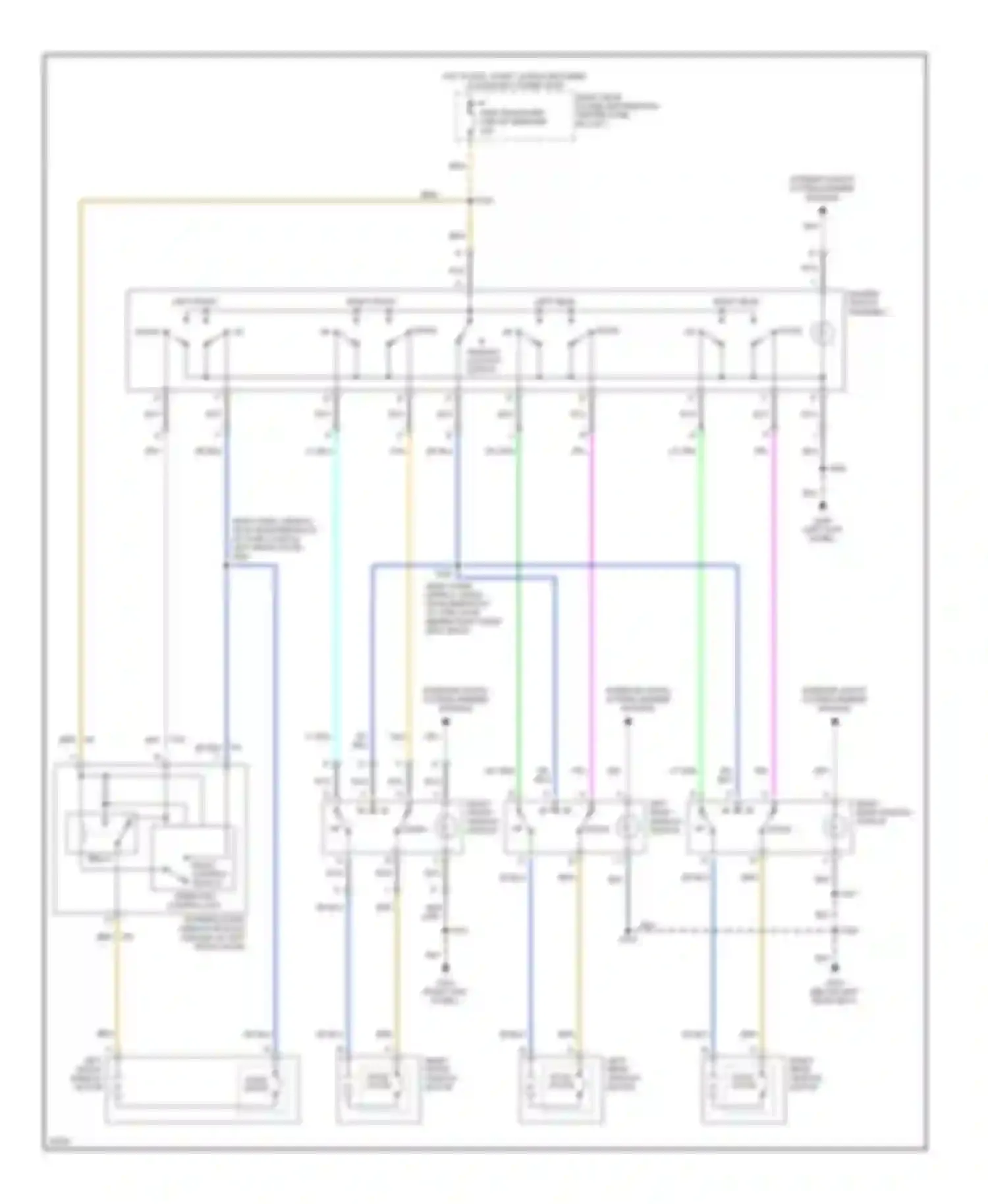 Aurora Oldsmobile I (1994-1999): Power window circuit