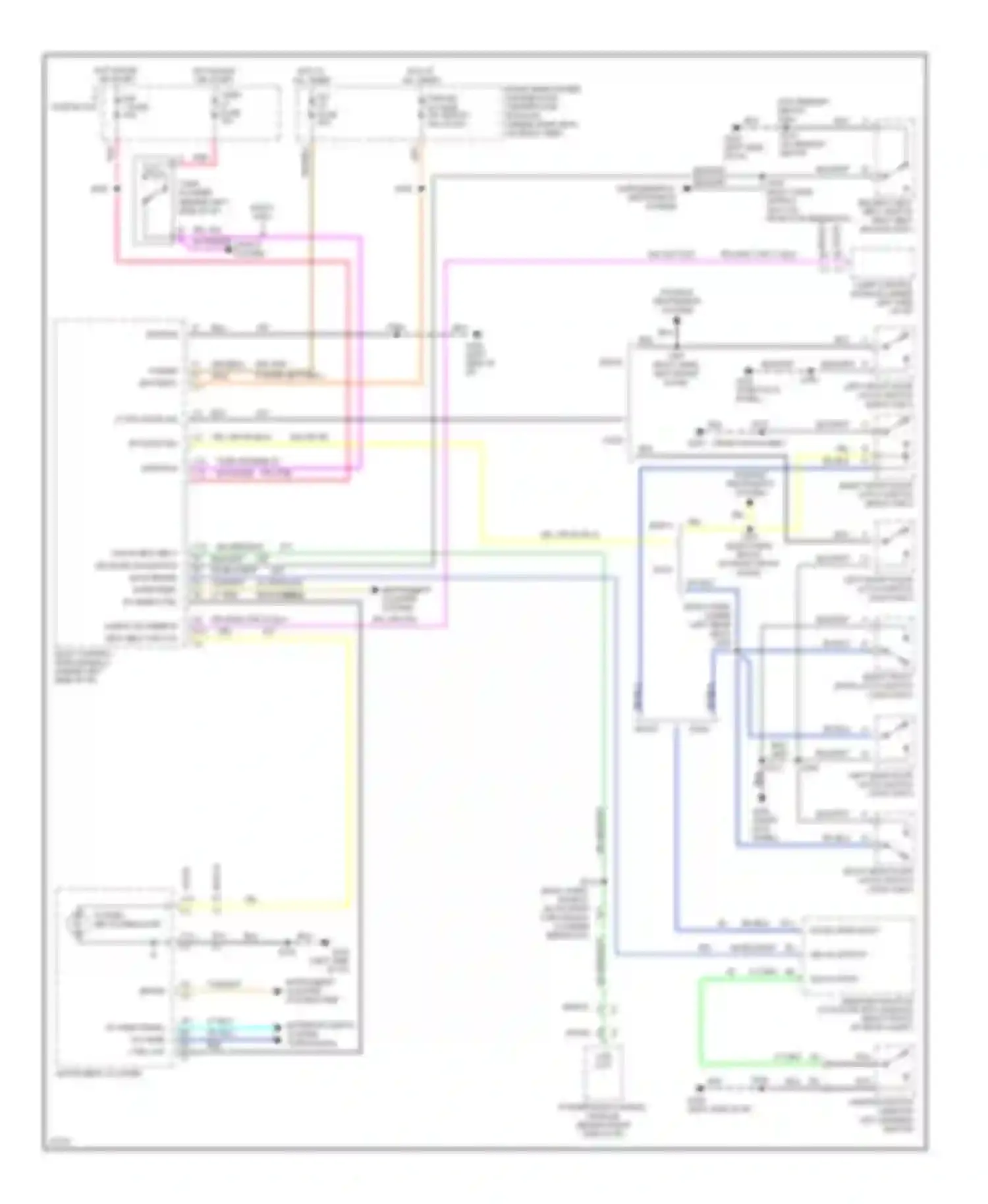 Aurora Oldsmobile I (1994-1999): Warning system circuits
