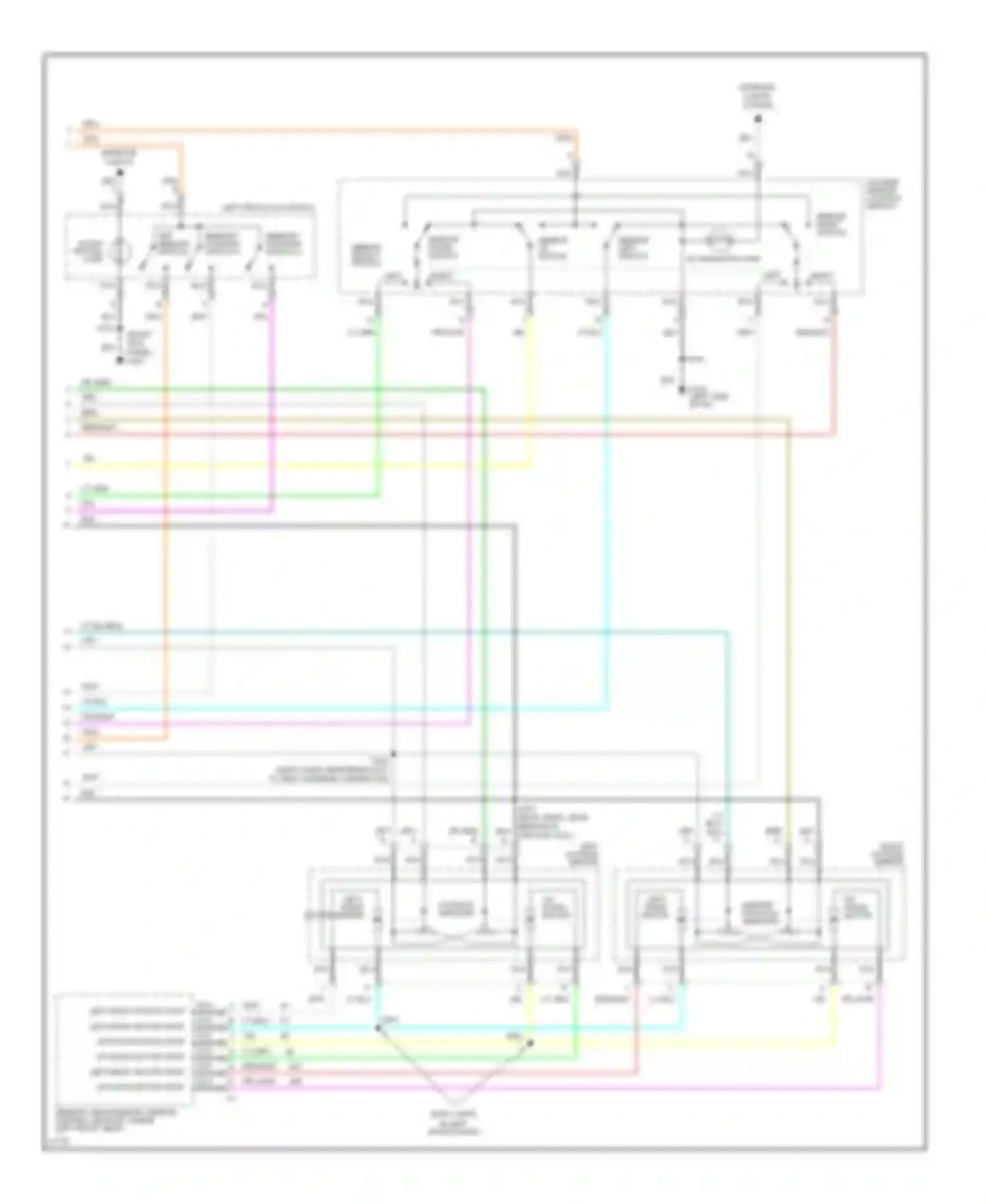 Wiring diagram (body harn, near breakout to for Oldsmobile Aurora I (1994-1999) (2 of 2)