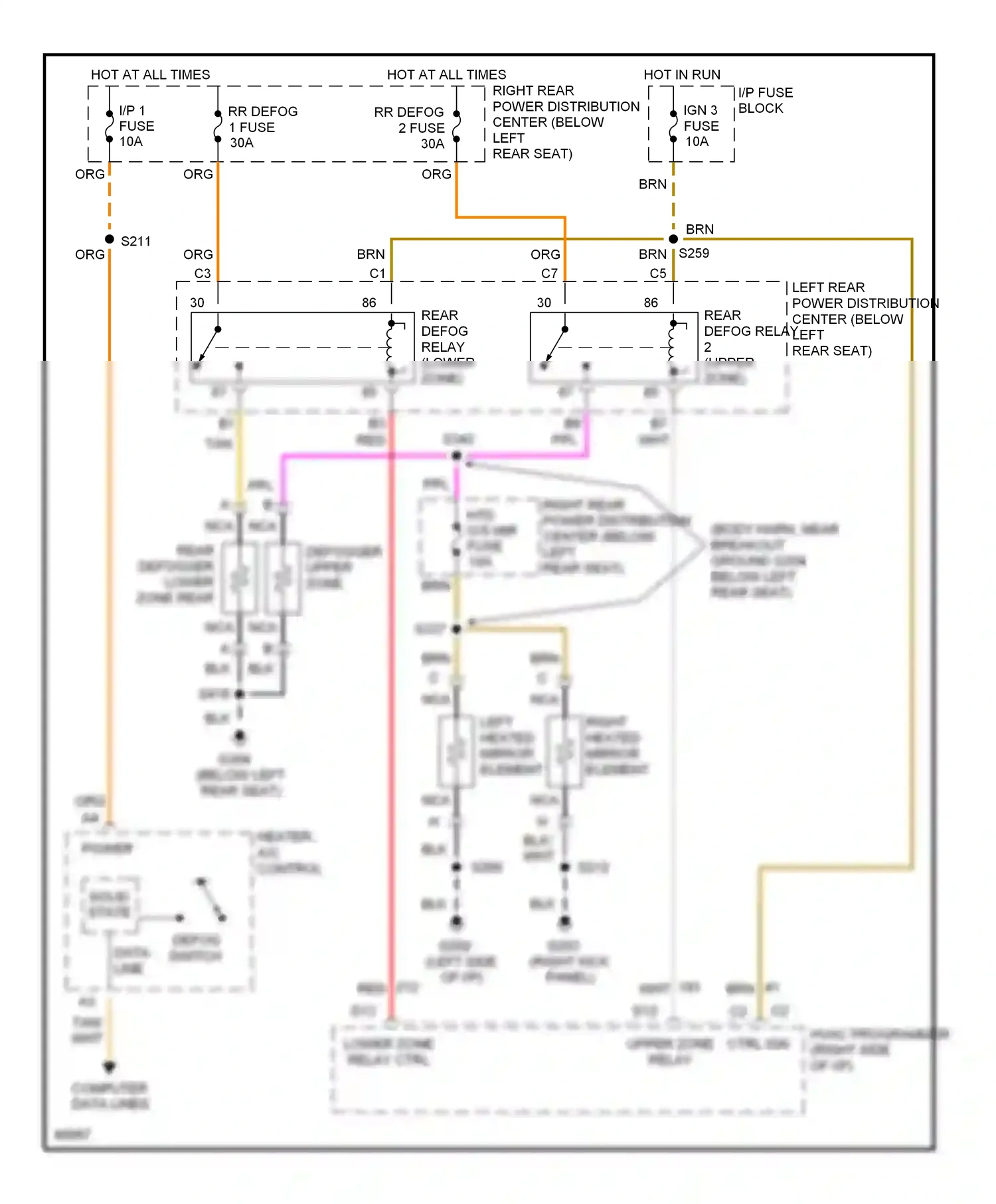 Oldsmobile Aurora I (1994-1999) computer data lines wiring diagram  (1 of 1)