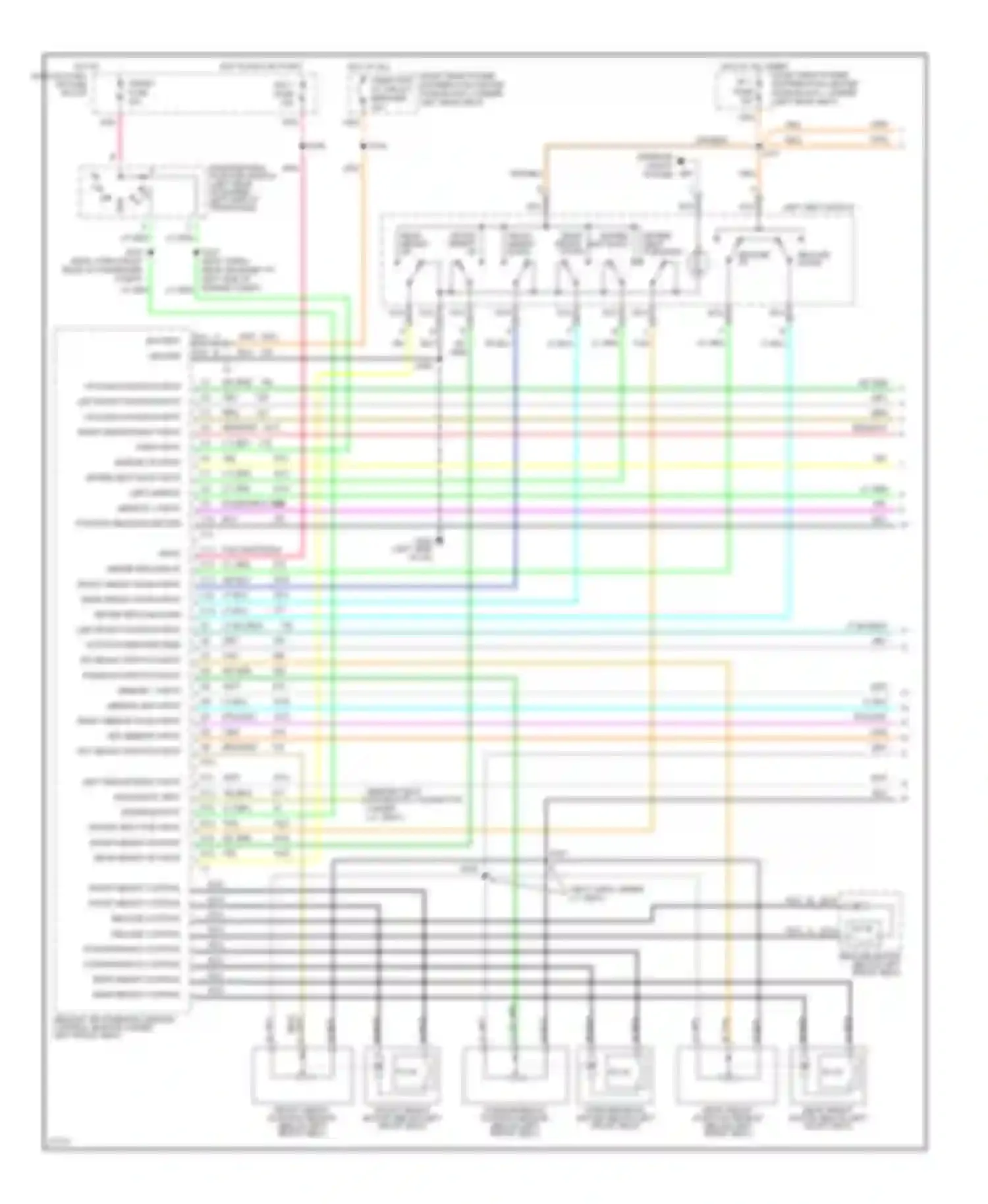 Wiring diagram i/p 1 fuse for Oldsmobile Aurora I (1994-1999) (8 of 10)